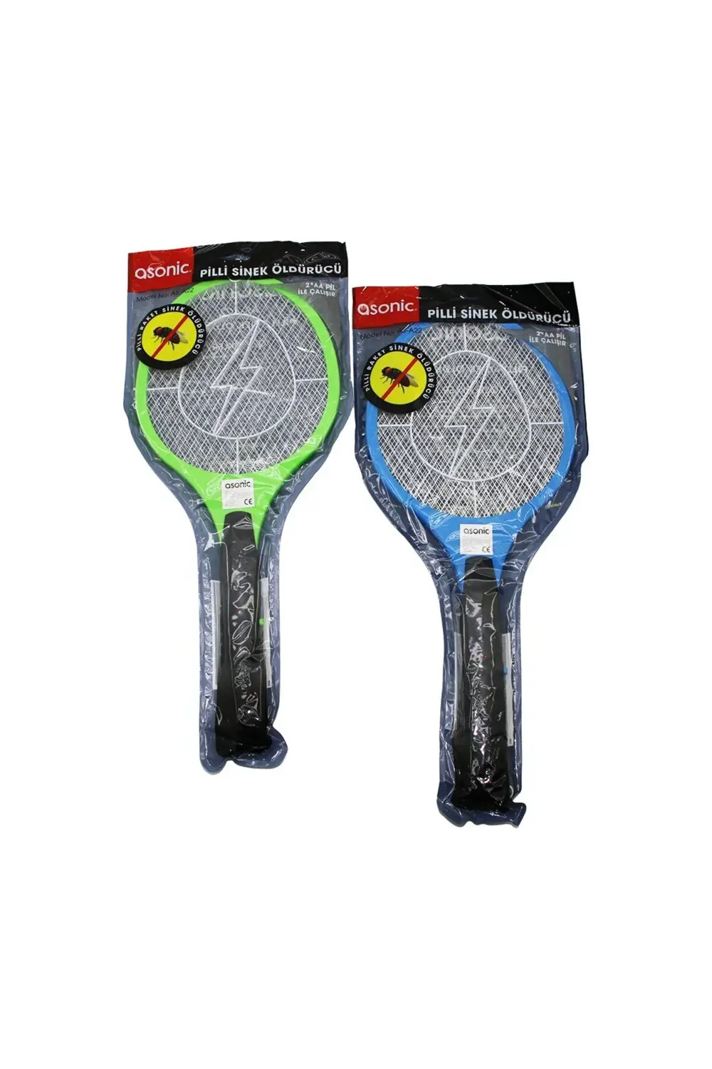 Asonic As-A22 Pilli Raket Modeli Sinek Öldürücü Ciz 2000V 3 Örgü
