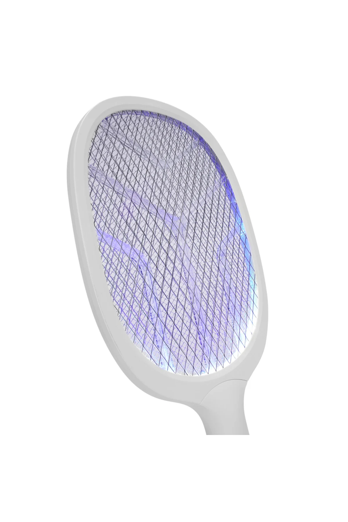ASONIC AS-A25, Beyaz-Gri, 3000V, Raket Tipi, UV Mor Işıklı, 1200m