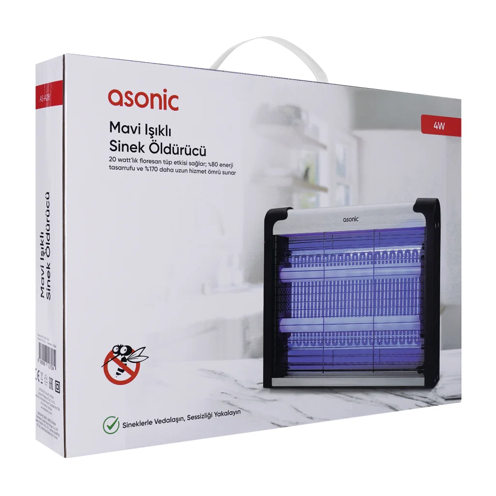 Asonic AS-A28 4W UV Mor Işıklı Masaüstü Sinek Öldürücü Siyah Kasa Zincir Askılı - 2000V Güvenli Asonic AS-A28 4W UV Mor Işıklı Masaüstü Sinek Öldürücü Siyah Kasa Zincir Askılı - 2000V Güvenli Fiyatı, Yorumları ve Özellikleri