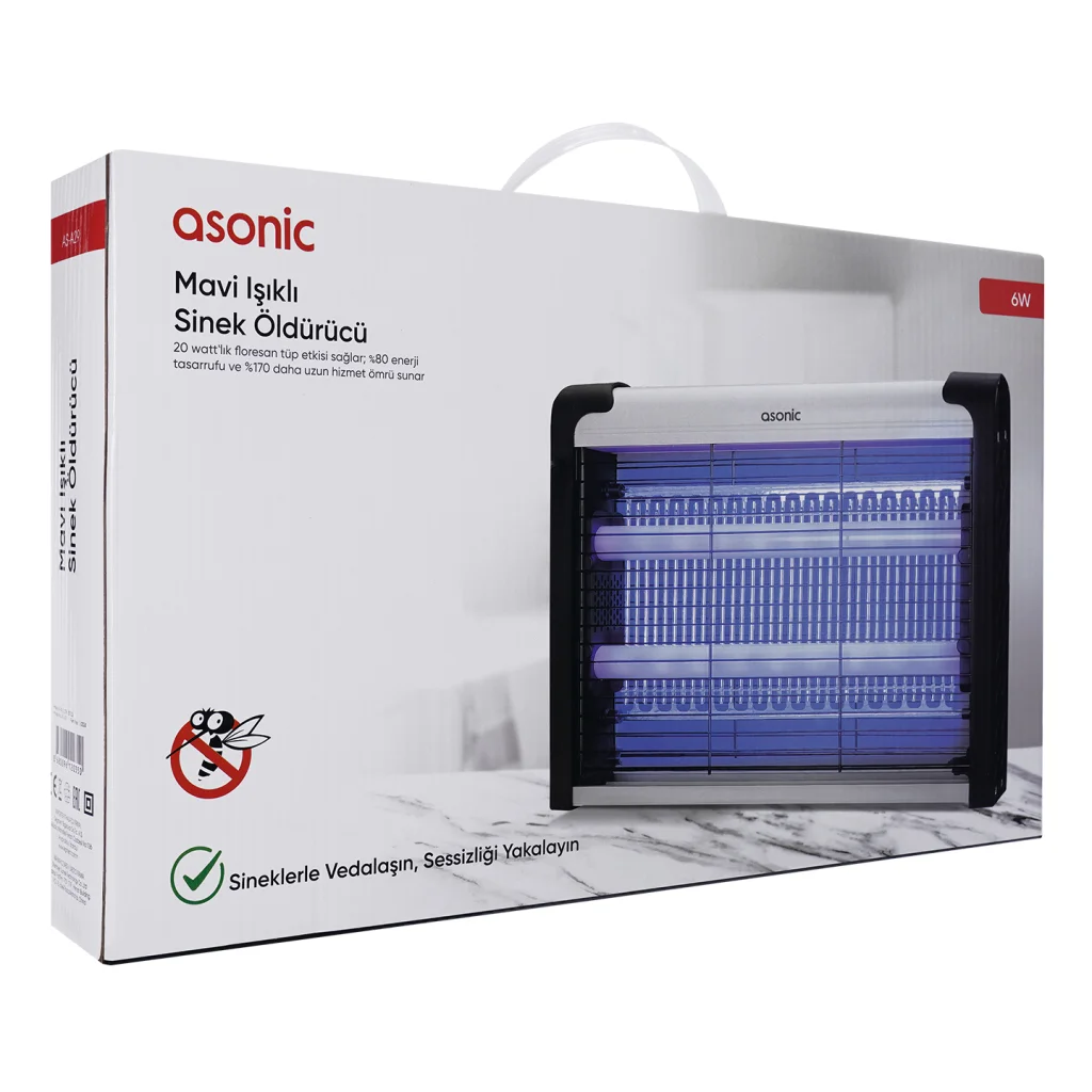 ASONIC AS-A29 Siyah Masaüstü Zincir Askılı UV Mor Işıklı Sinek Öldürücü 6W 2000V Fiyatı, Yorumları ve Özellikleri