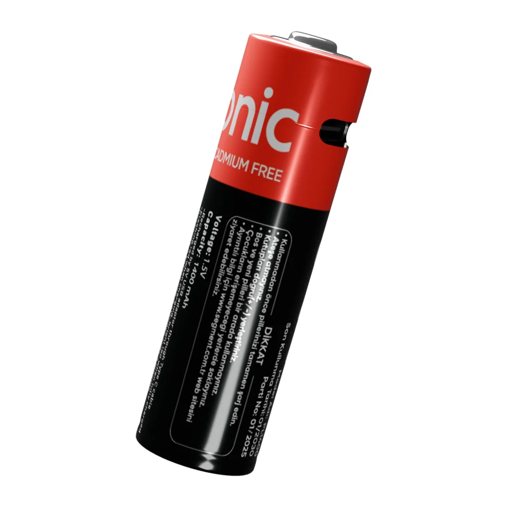 ASONIC PL1400 AA Şarjlı Pil 1400mAh 2600mwh Type-C - Hediye Kablo ile 2 Li Paket