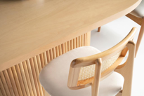 Sivas Gözde Mobilya Asos Zion Gazel  Ağaç Oval Yemek Masa 6 Sandalye Takımı