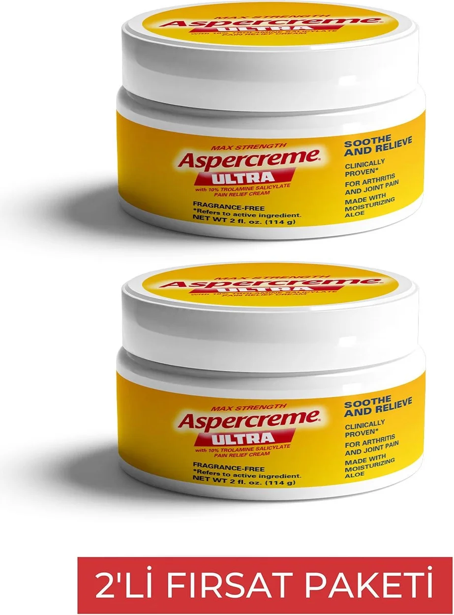 Aspercreme Ultra Masaj Kremi 2 Adet - Kas ve Eklemler İçin Etkili Masaj Kremi Fiyatı, Yorumları ve Özellikleri