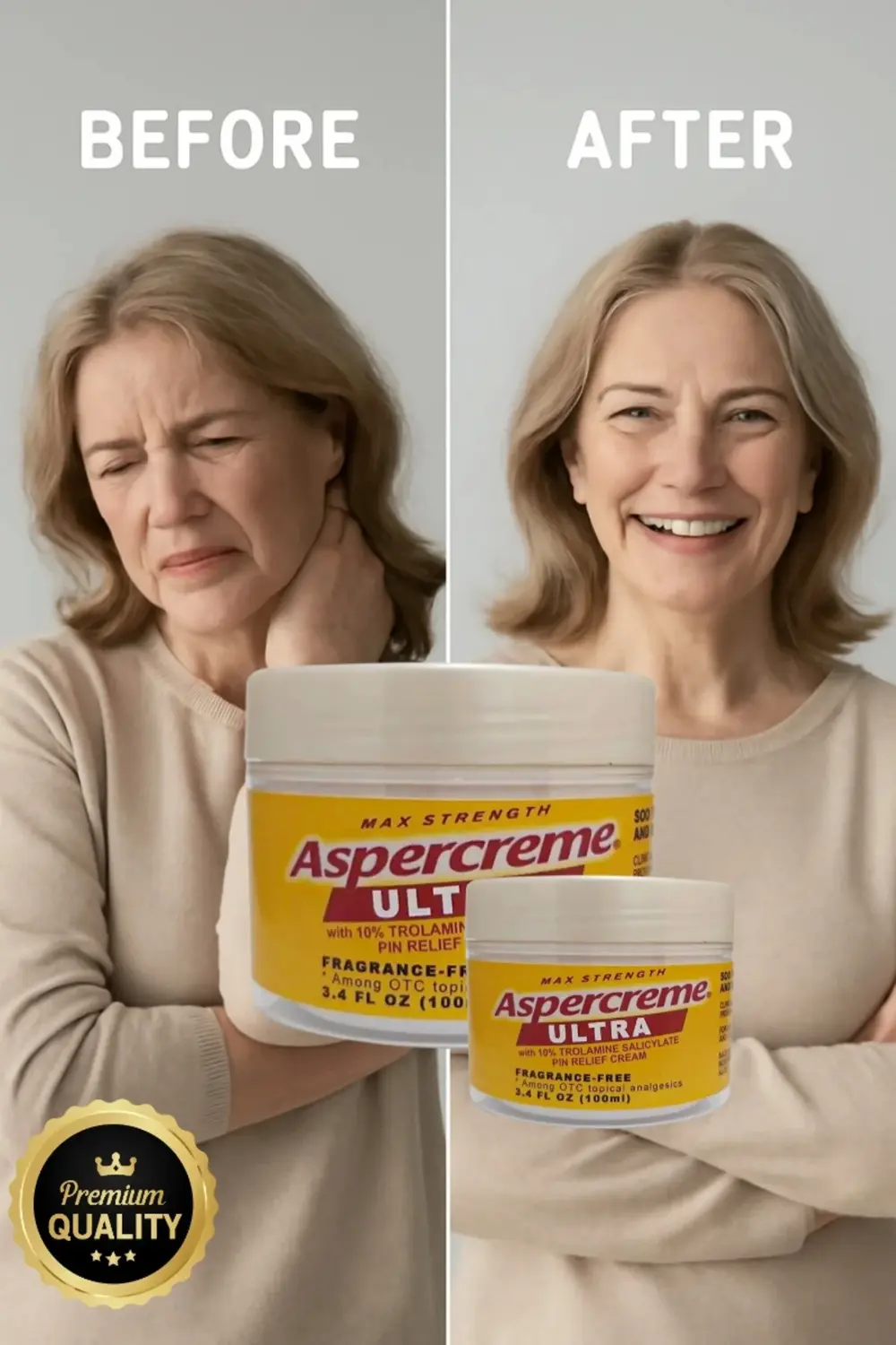 Aspercreme Ultra Sırt, Bel, Kas, Diz, Dirsek, Artrit Vücut Ağrı M