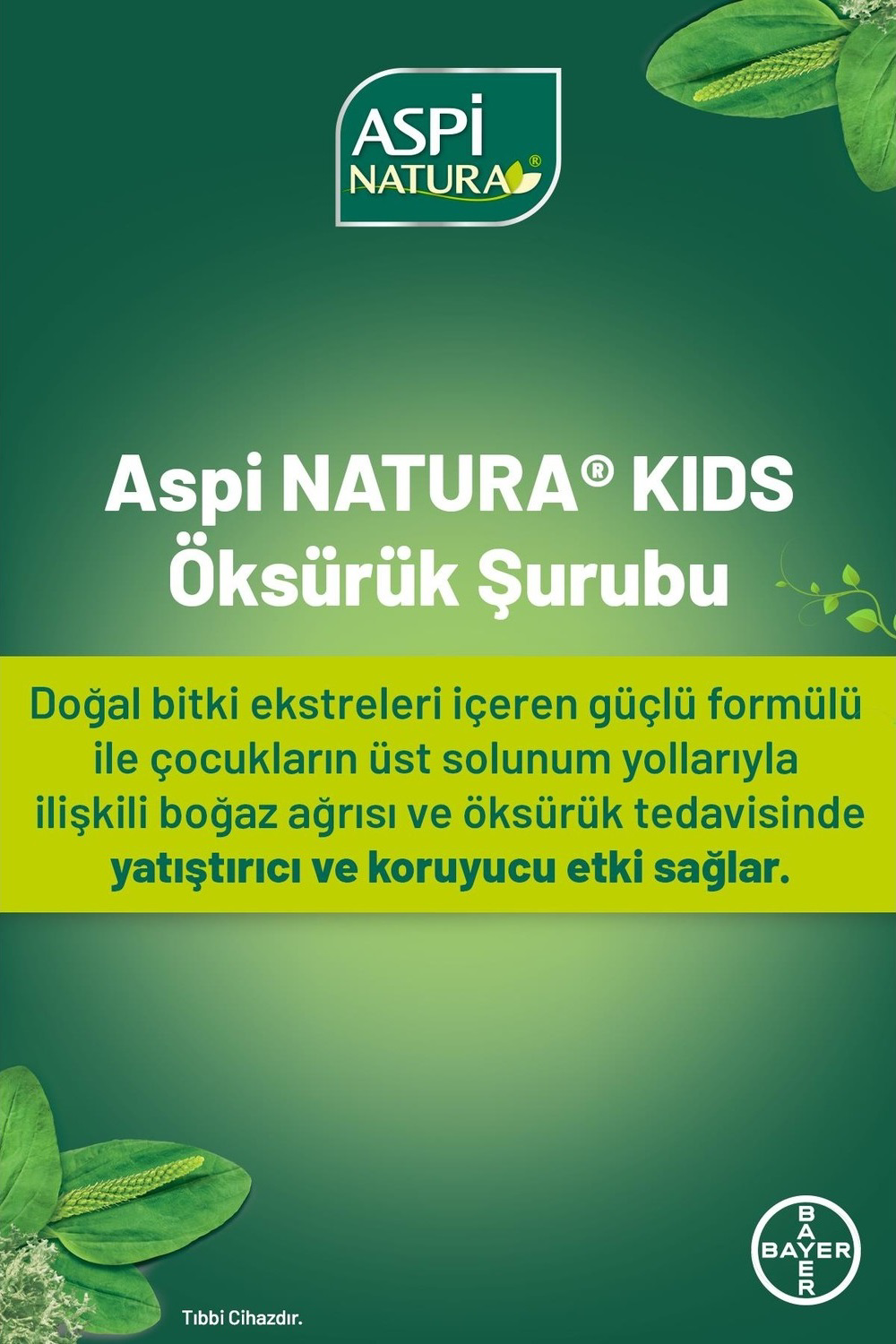 Aspi Natura Kids Vanilya-Çilek Aromalı Şurup 120 ml Aspi Natura Kids Vanilya-Çilek Aromalı Şurup 120 ml