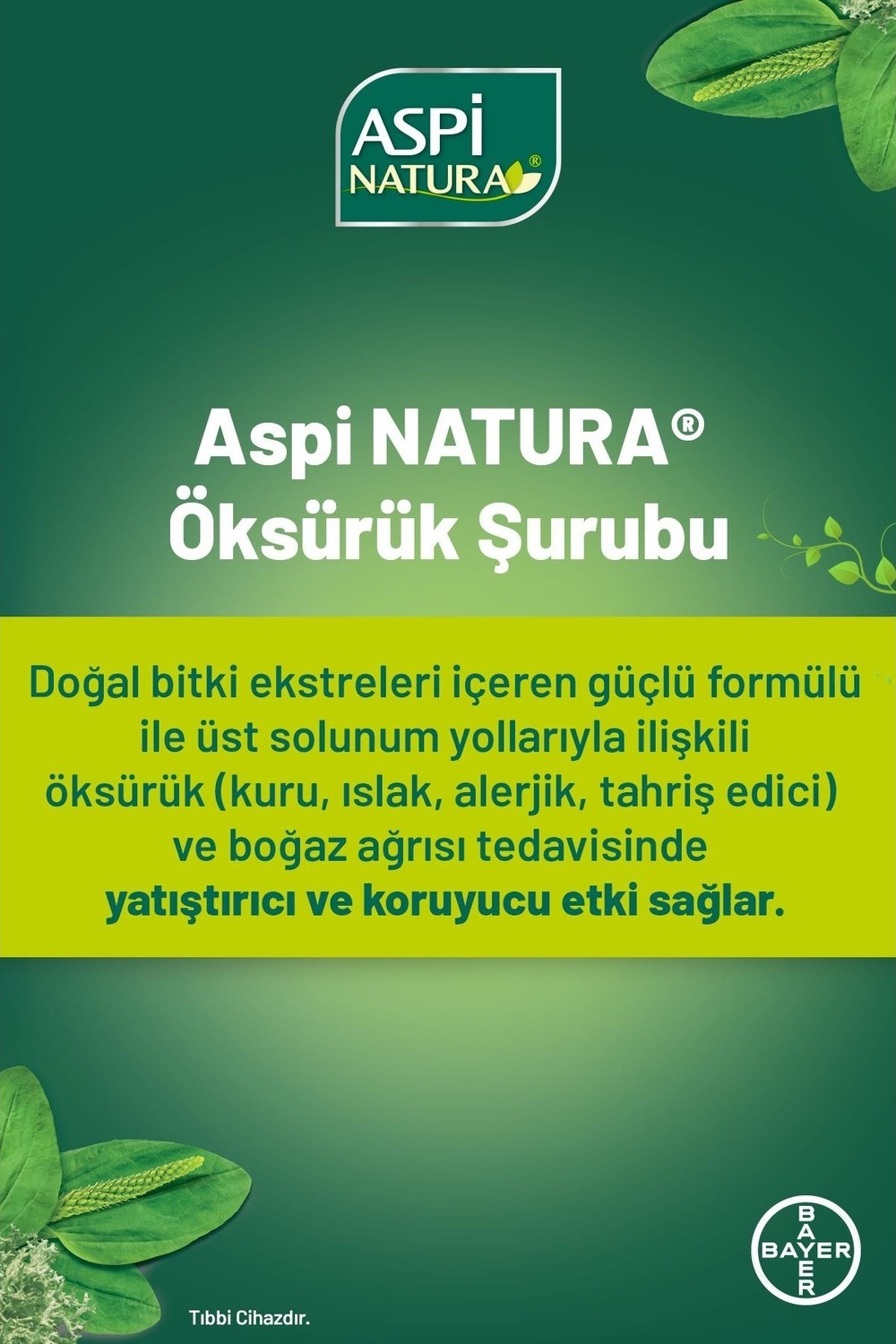 Aspi Natura Vişne-Limon Aromalı Şurup 120 ml Aspi Natura Vişne-Limon Aromalı Şurup 120 ml