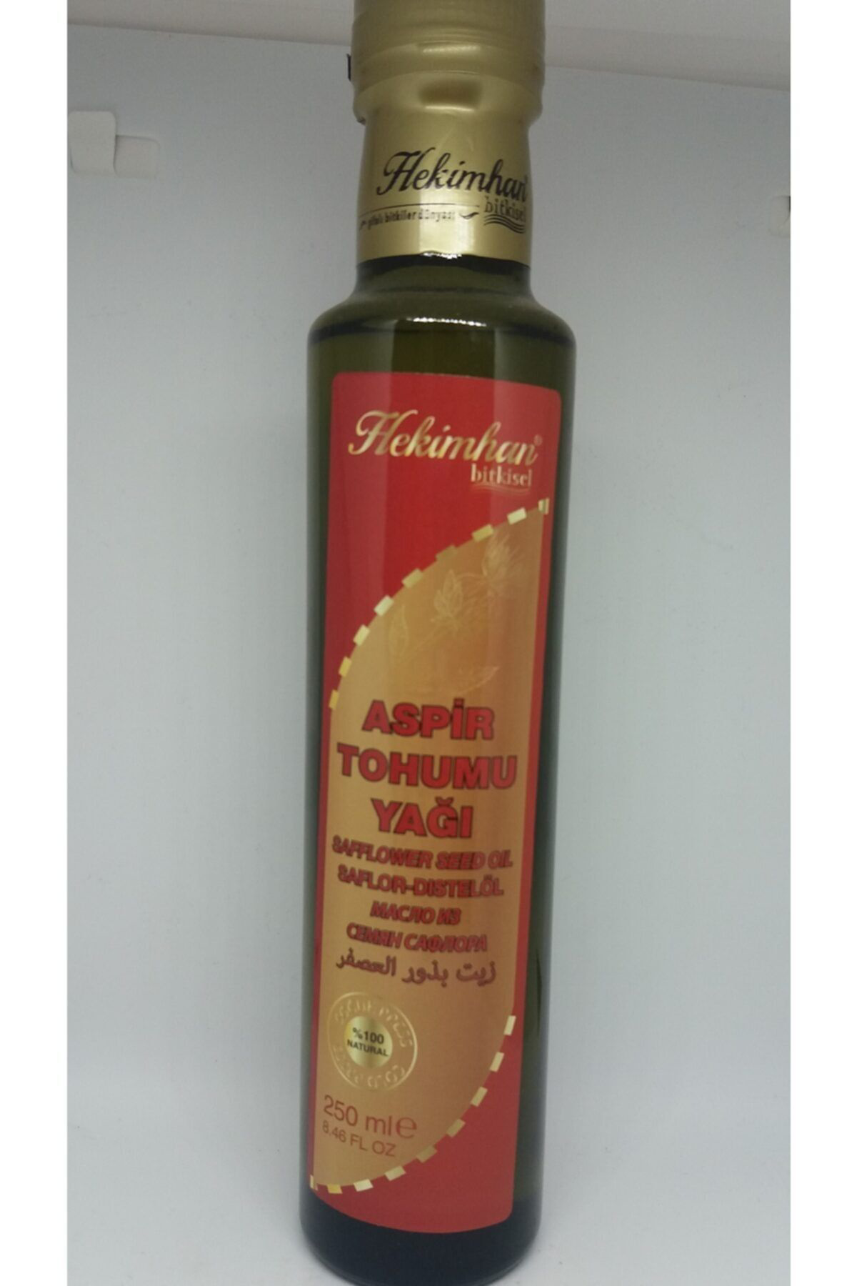 Hekimhan Aspir Tohumu Yağı Soğuk Pres %100 Doğal 250 Ml