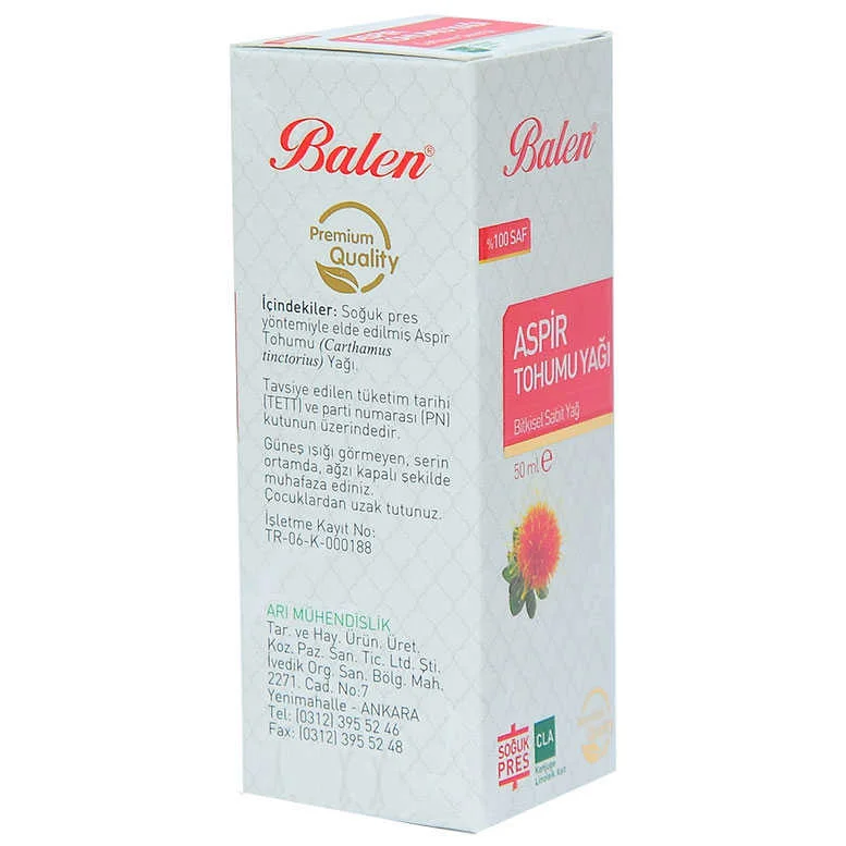 Aspir u Yağı Soğuk Pres 50 ML Cam Şişe