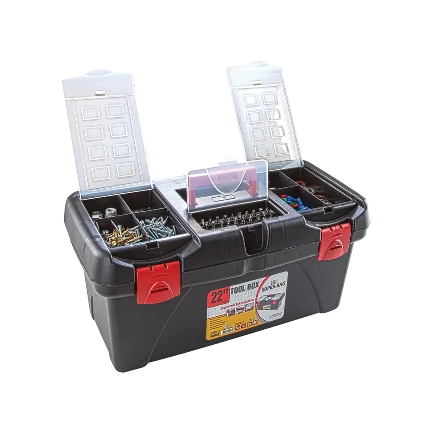 Asr-2048 22 İnç Takım Çantası - Plastik Kilitli
