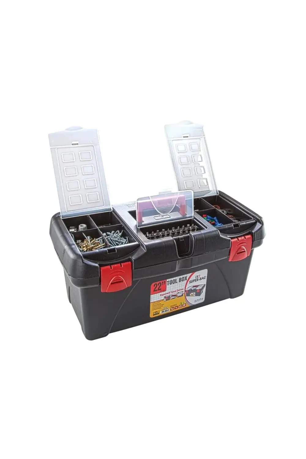 Asr-2048 22 İnç Takım Çantası - Plastik Kilitli