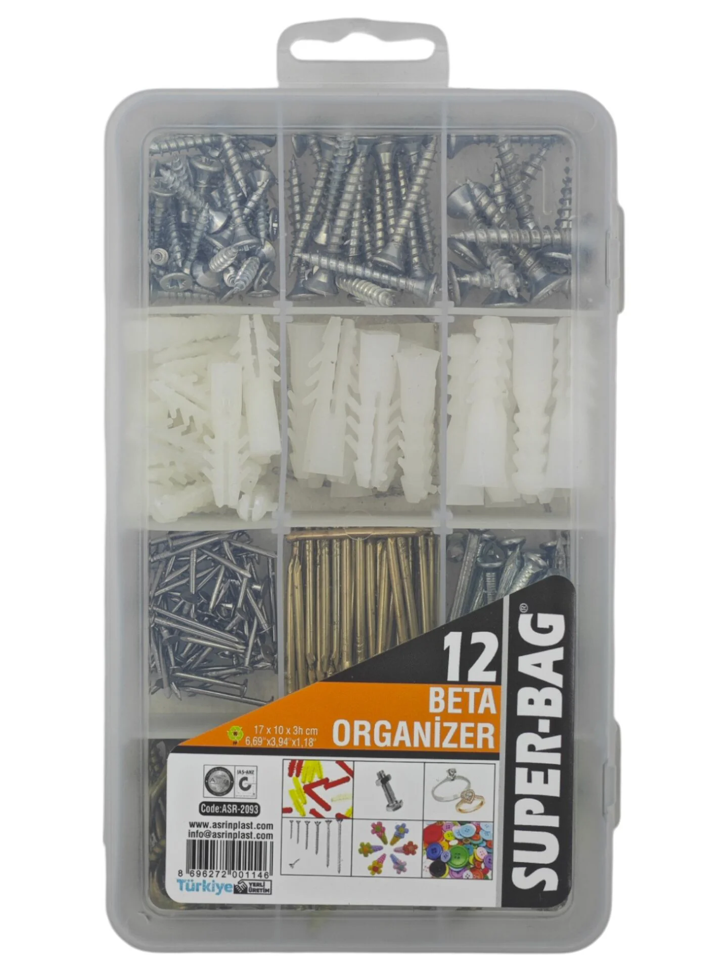 ASR-2093   Super-Bag 240 Parçali Organizer Set Fiyatı, Yorumları ve Özellikleri