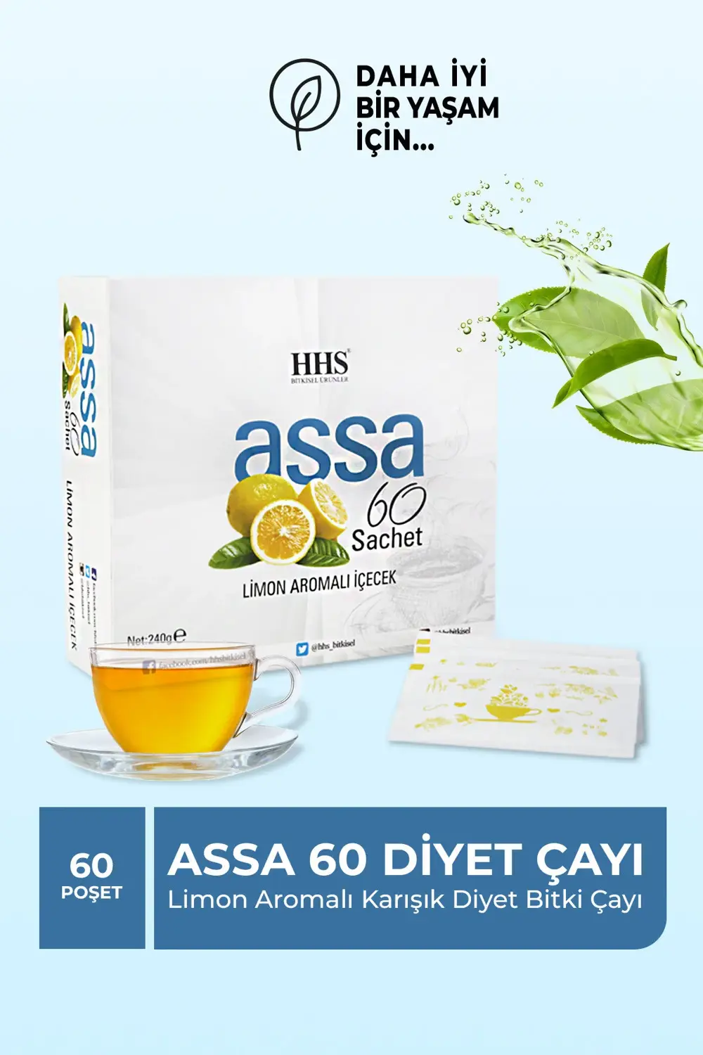 Assa 60 Sachet Karışık Bitkisel Diyet Çay