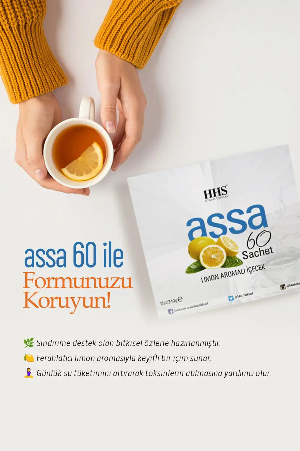 Assa 60 Sachet Karışık Bitkisel Diyet Çay