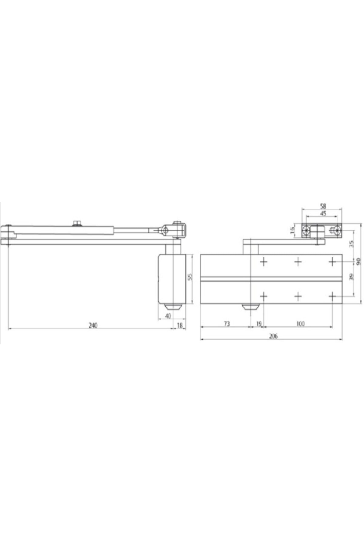 Assaabloy DC 140 Dirsek Kollu Hidrolik Assaabloy DC 140 Dirsek Kollu Hidrolik