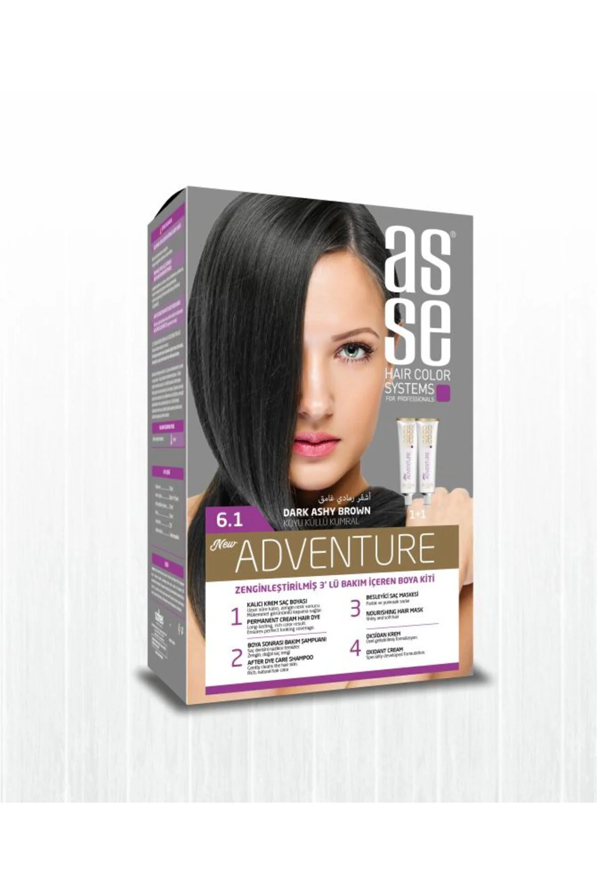 ASSEAdventure Saç Boyası No:6.1 Koyu Küllü Kumral