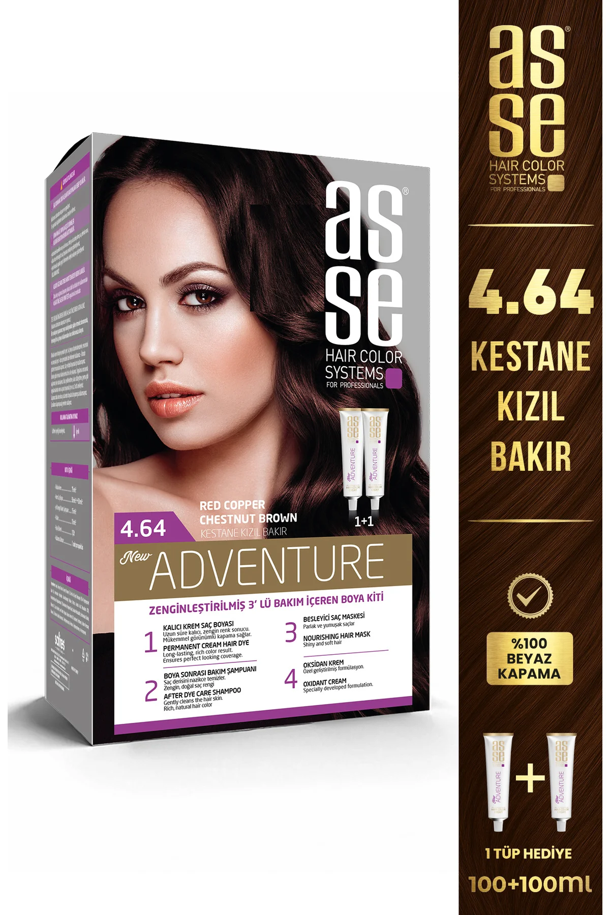 ASSEAdventure Saç Boyası No:4.64 Kestane Kızıl Bakır