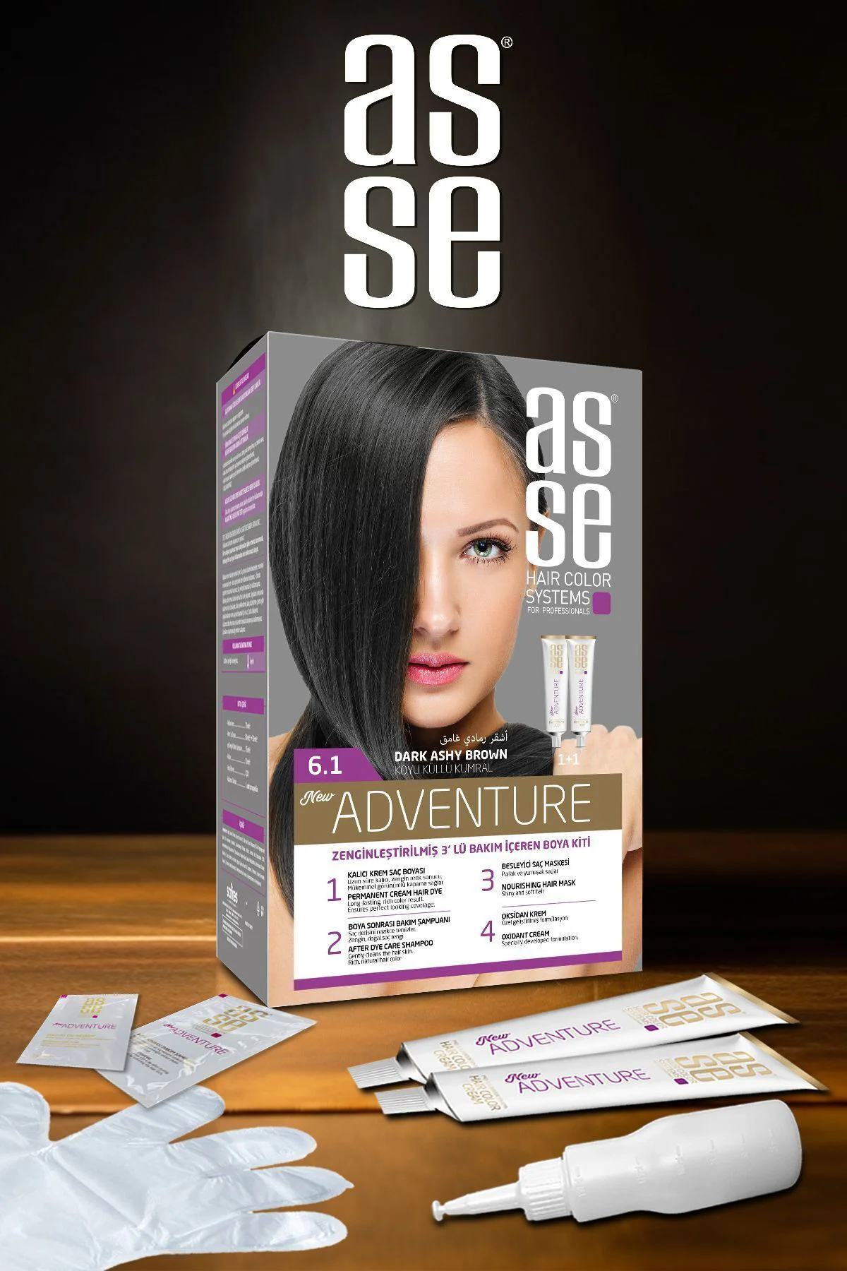 ASSEAdventure Saç Boyası No:6.1 Koyu Küllü Kumral