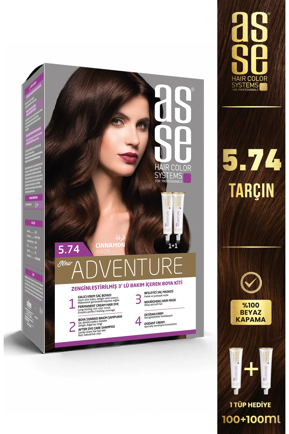 ASSEAdventure Set Saç Boyası No:5.74 Tarçın