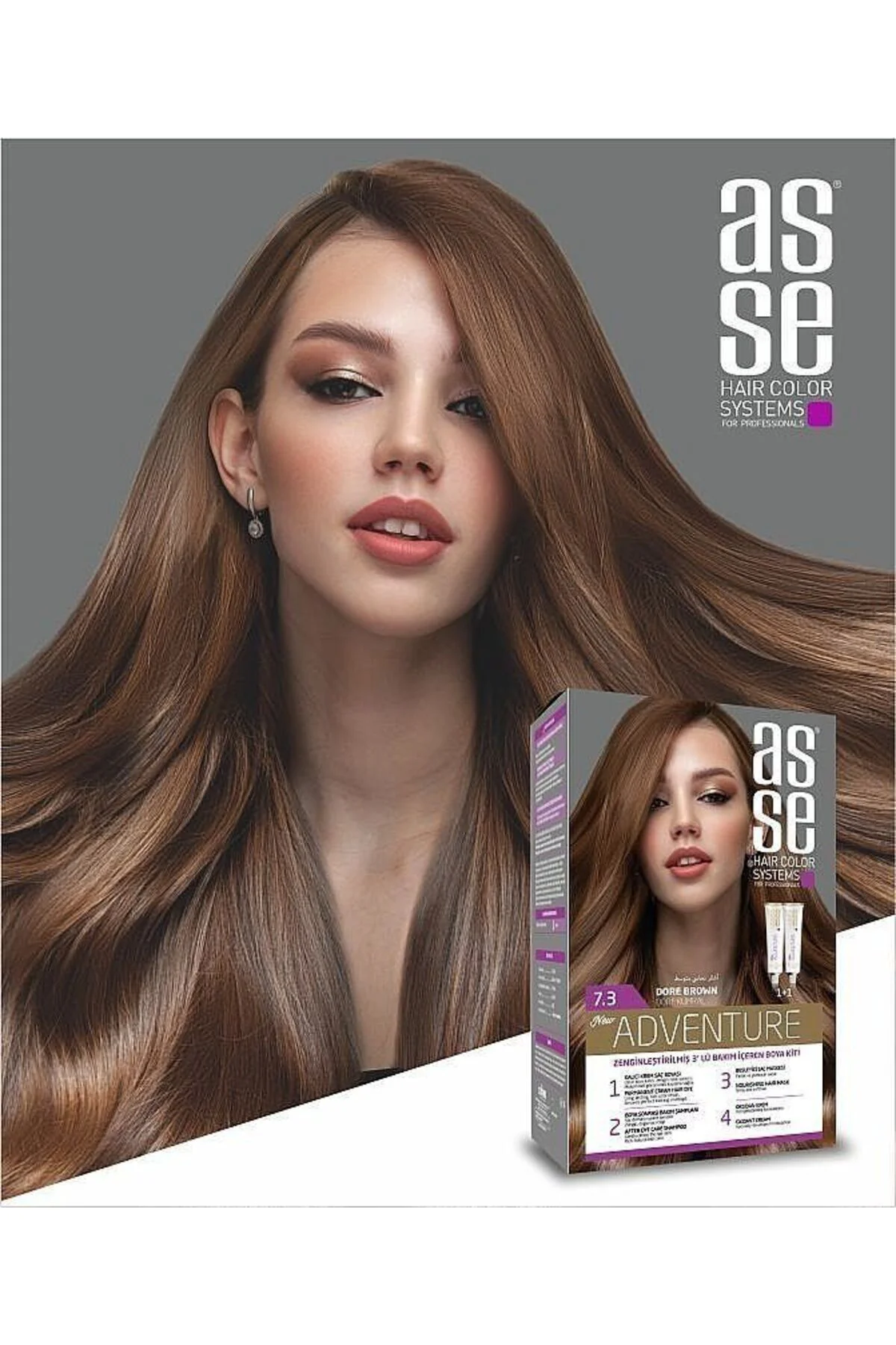ASSEAdventure Set Saç Boyası No:5.0 Açık Kestane