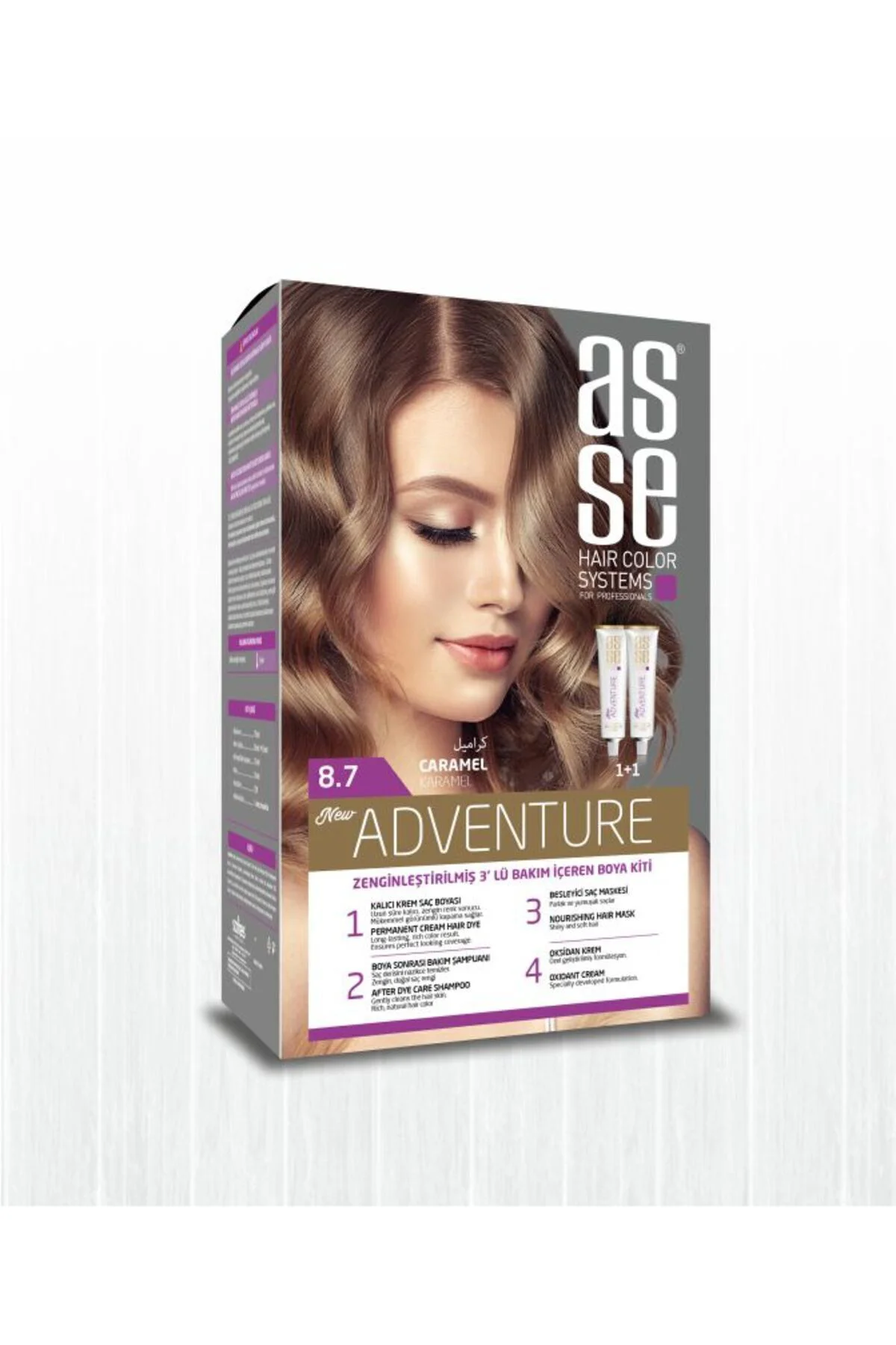 ASSEAdventure Set Saç Boyası No:8.7 Karamel