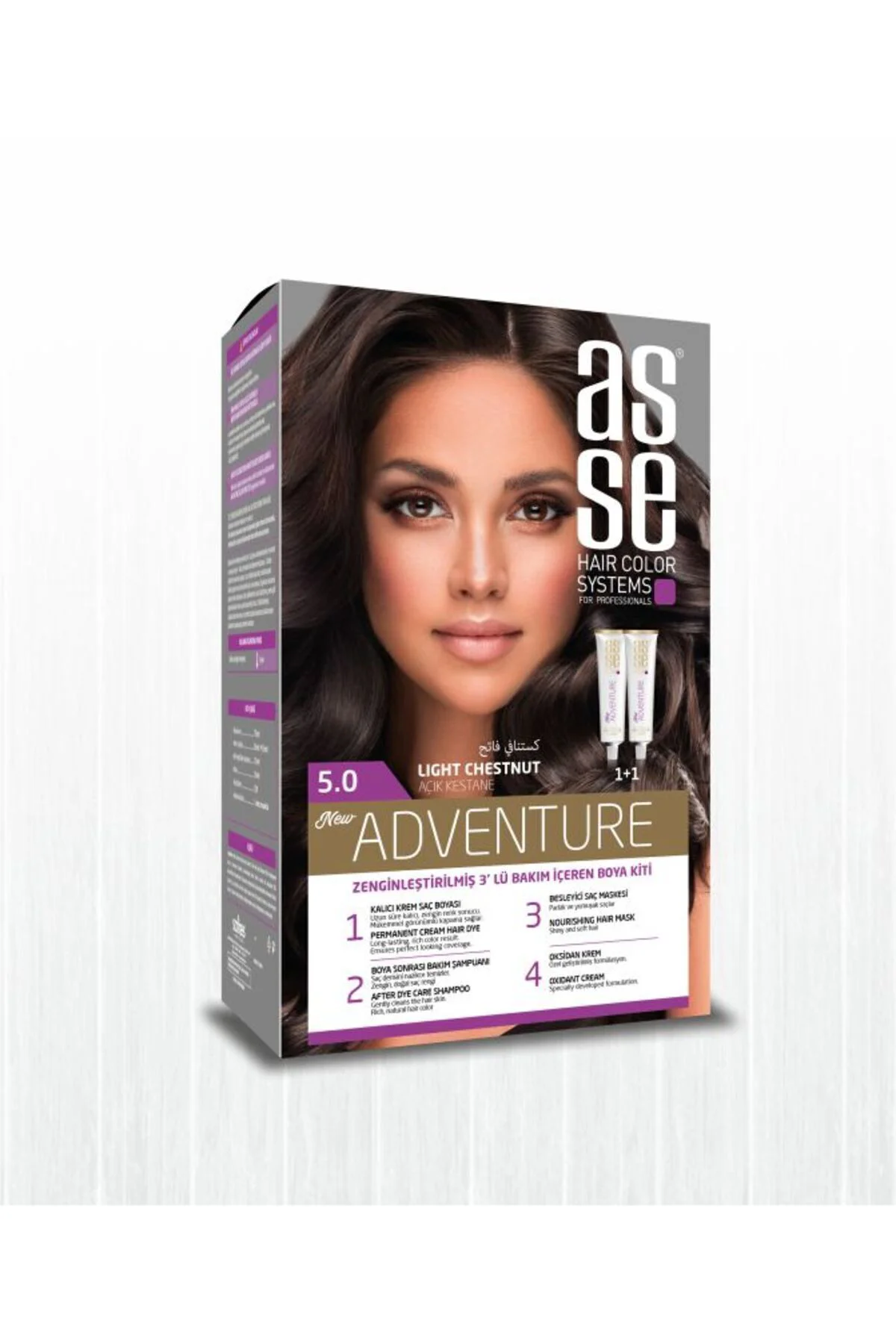 ASSEAdventure Set Saç Boyası No:5.0 Açık Kestane