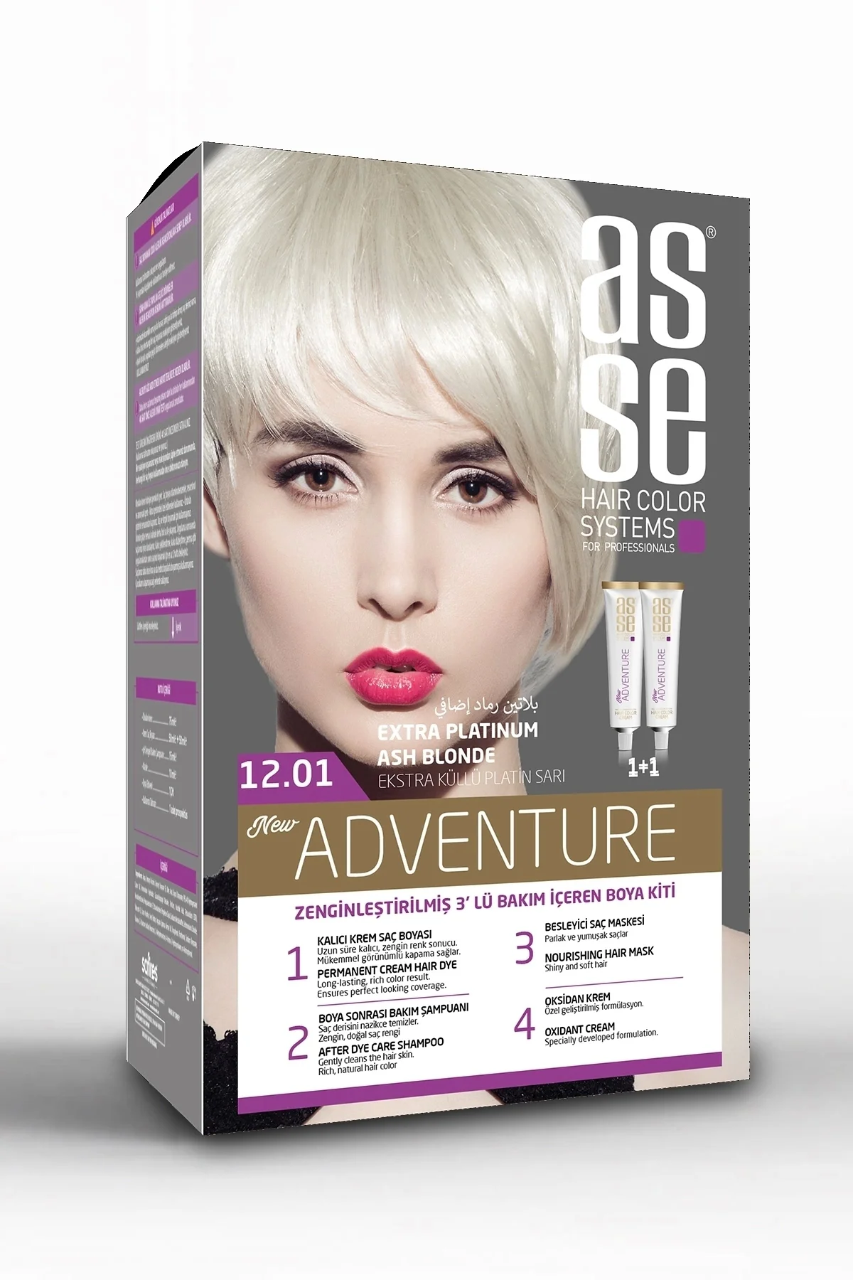 ASSEAdventure Set Saç Boyası No:12.1 Extra Küllü Platin