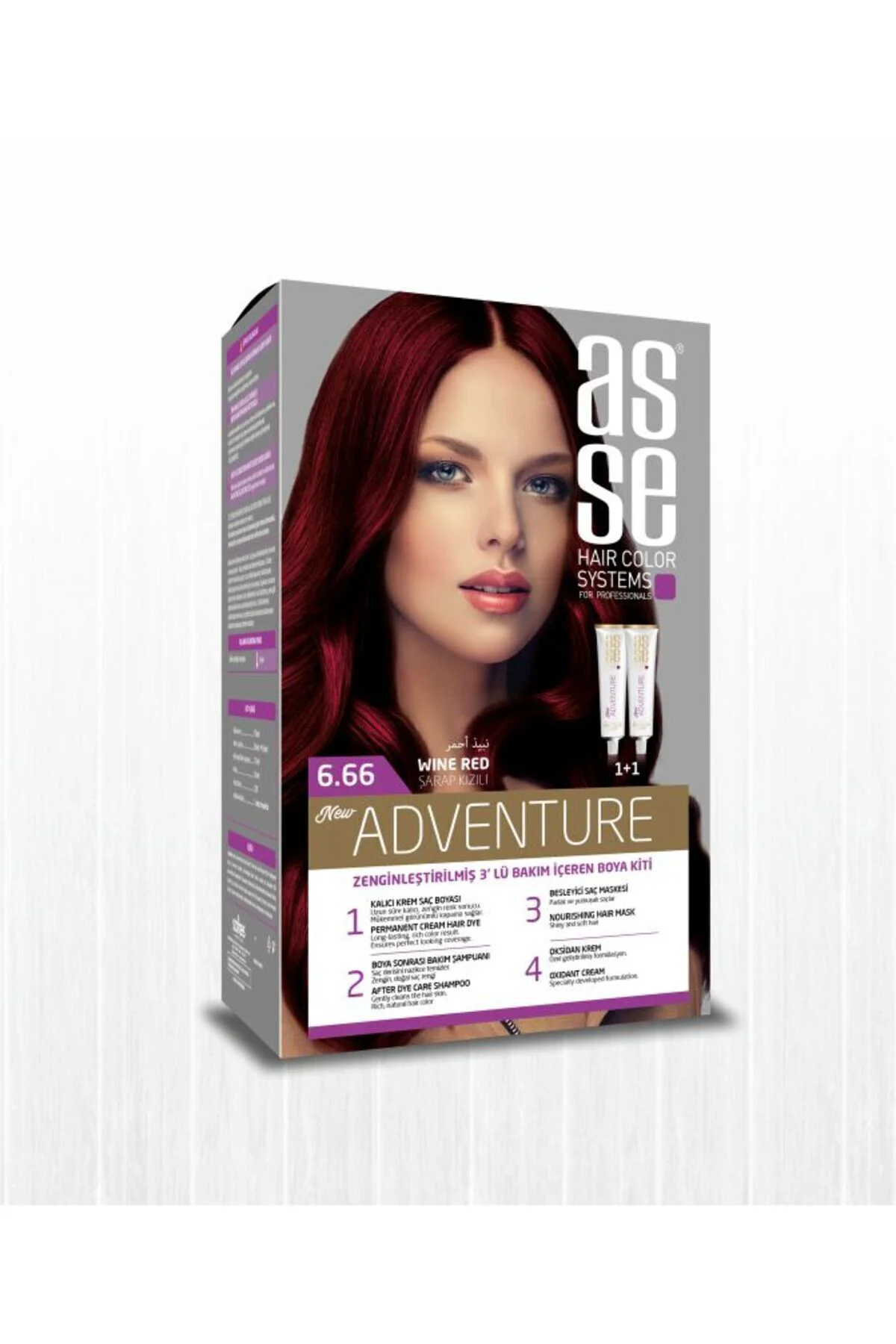 ASSEAdventure Set Saç Boyası No:6.66 Şarap Kızılı