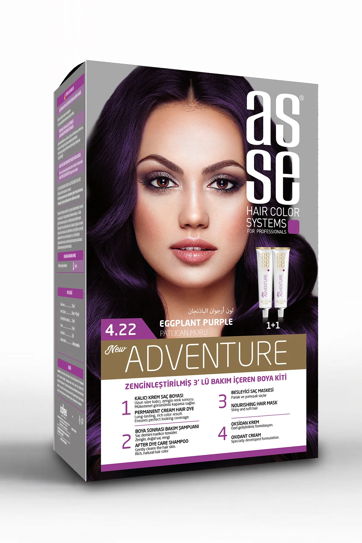 ASSEAdventure Set Saç Boyası No:4.22 Patlıcan Moru