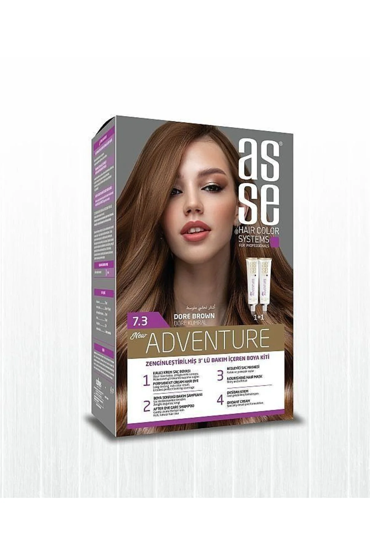 ASSEAdventure Set Saç Boyası No:5.0 Açık Kestane