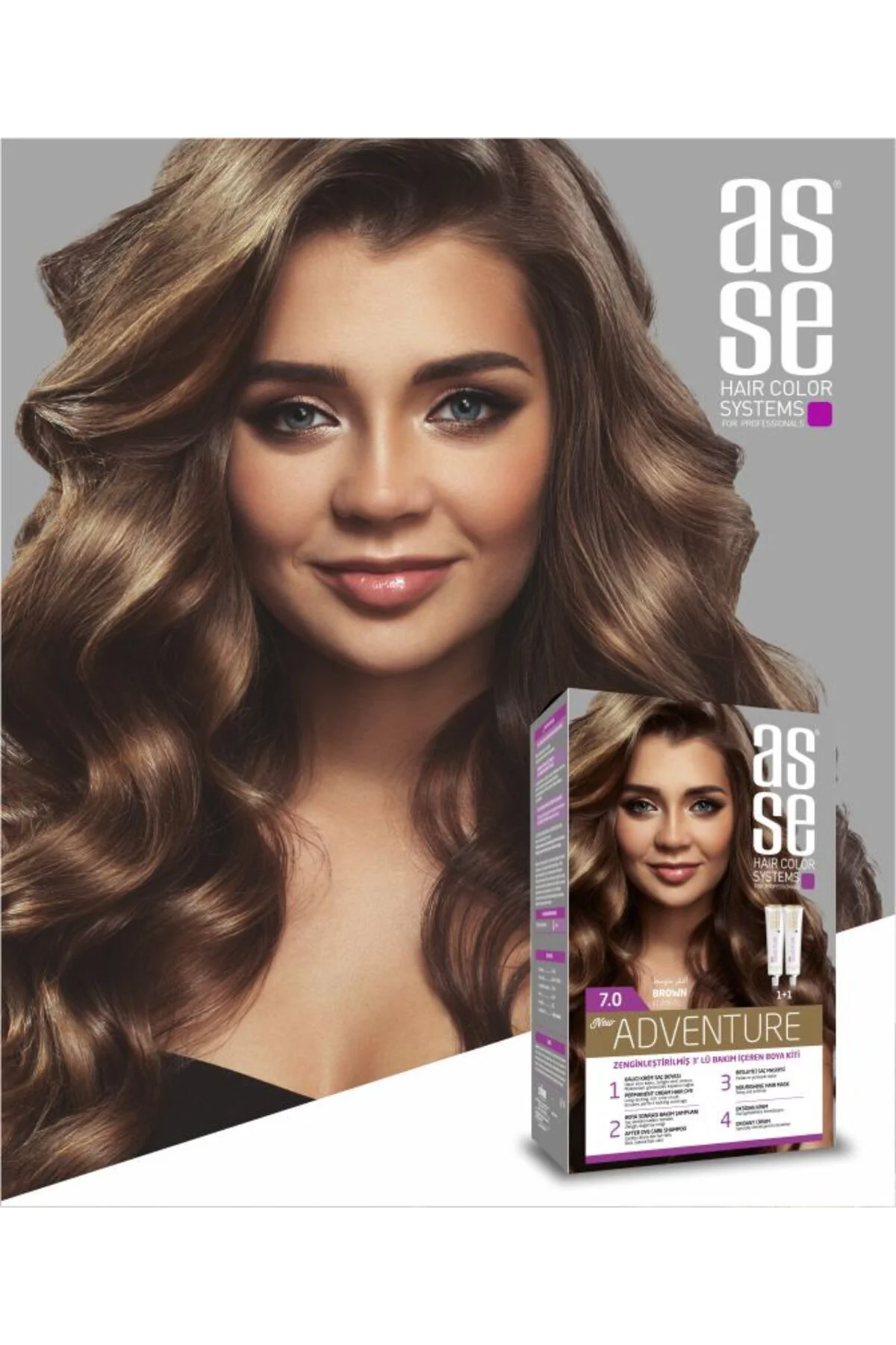 ASSEAdventure Set Saç Boyası No:7.0 Kumral
