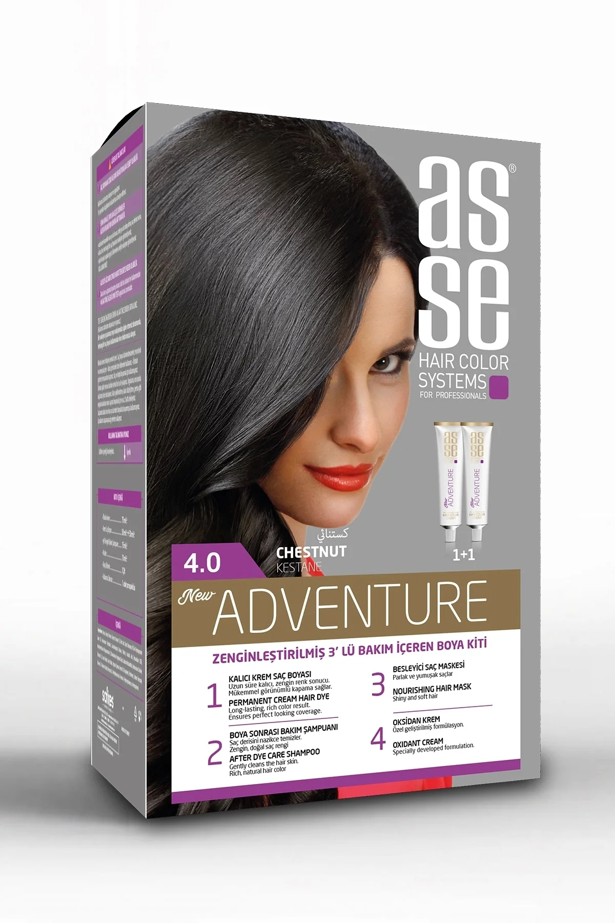 ASSEAdventure Set Saç Boyası No:4.0 Kestane