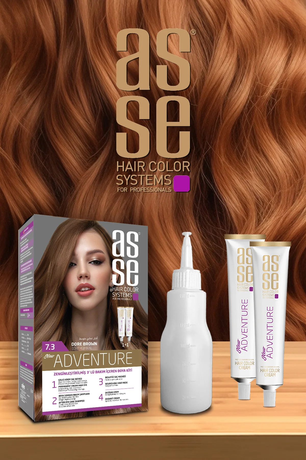 ASSEAdventure Set Saç Boyası No:5.0 Açık Kestane