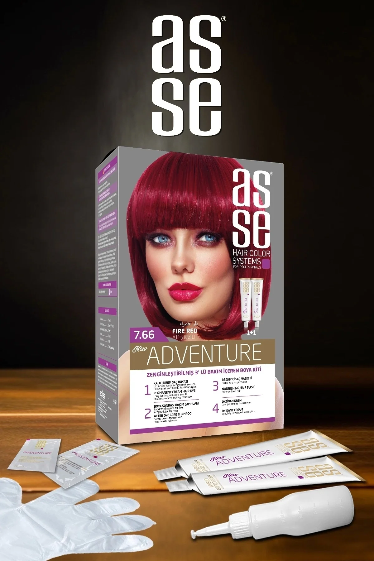 ASSEAdventure Set Saç Boyası No:7.66 Ateş Kızılı