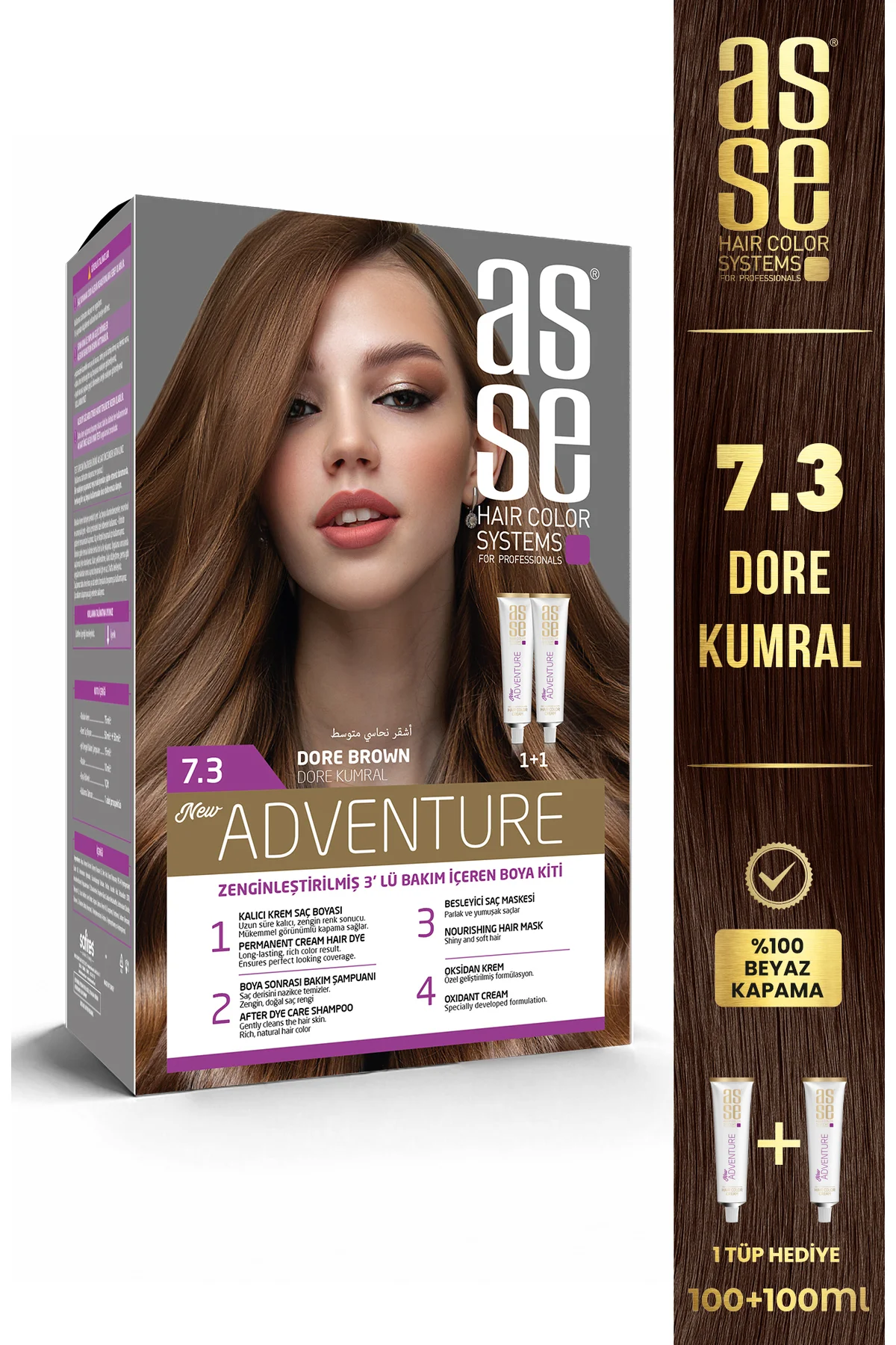 ASSEAdventure Set Saç Boyası No:5.0 Açık Kestane