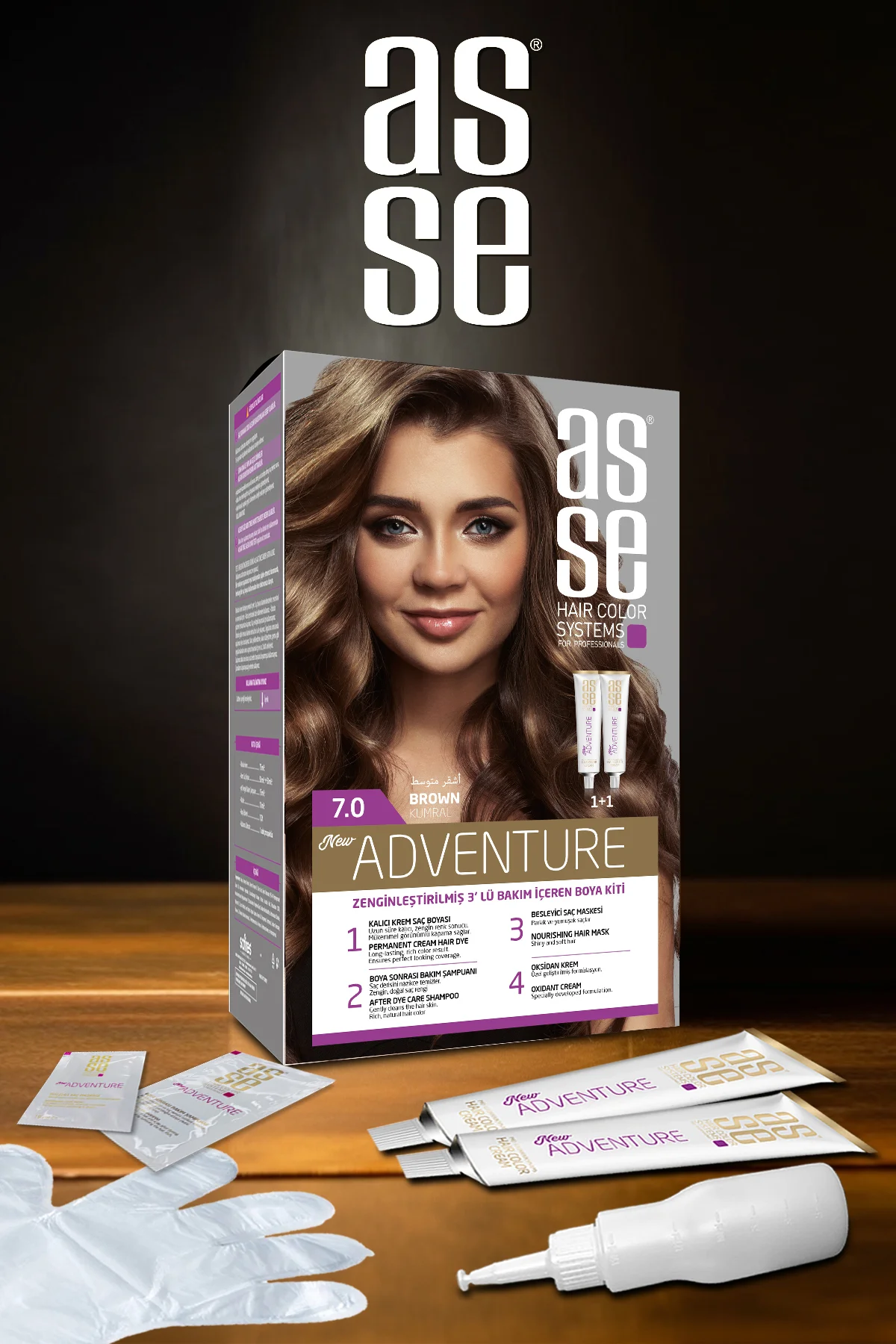 ASSEAdventure Set Saç Boyası No:7.0 Kumral