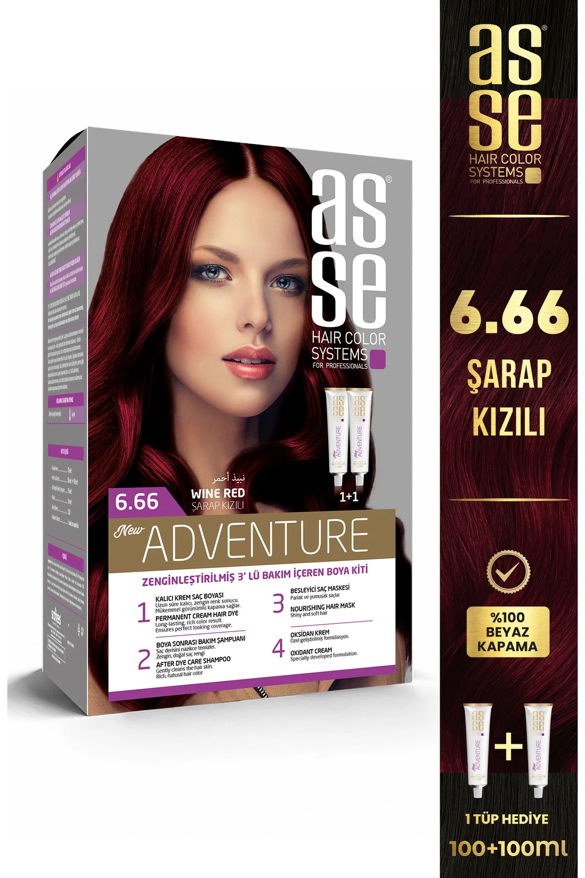 ASSEAdventure Set Saç Boyası No:6.66 Şarap Kızılı