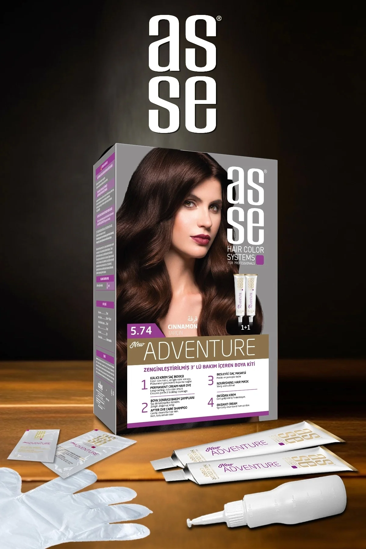 ASSEAdventure Set Saç Boyası No:5.74 Tarçın