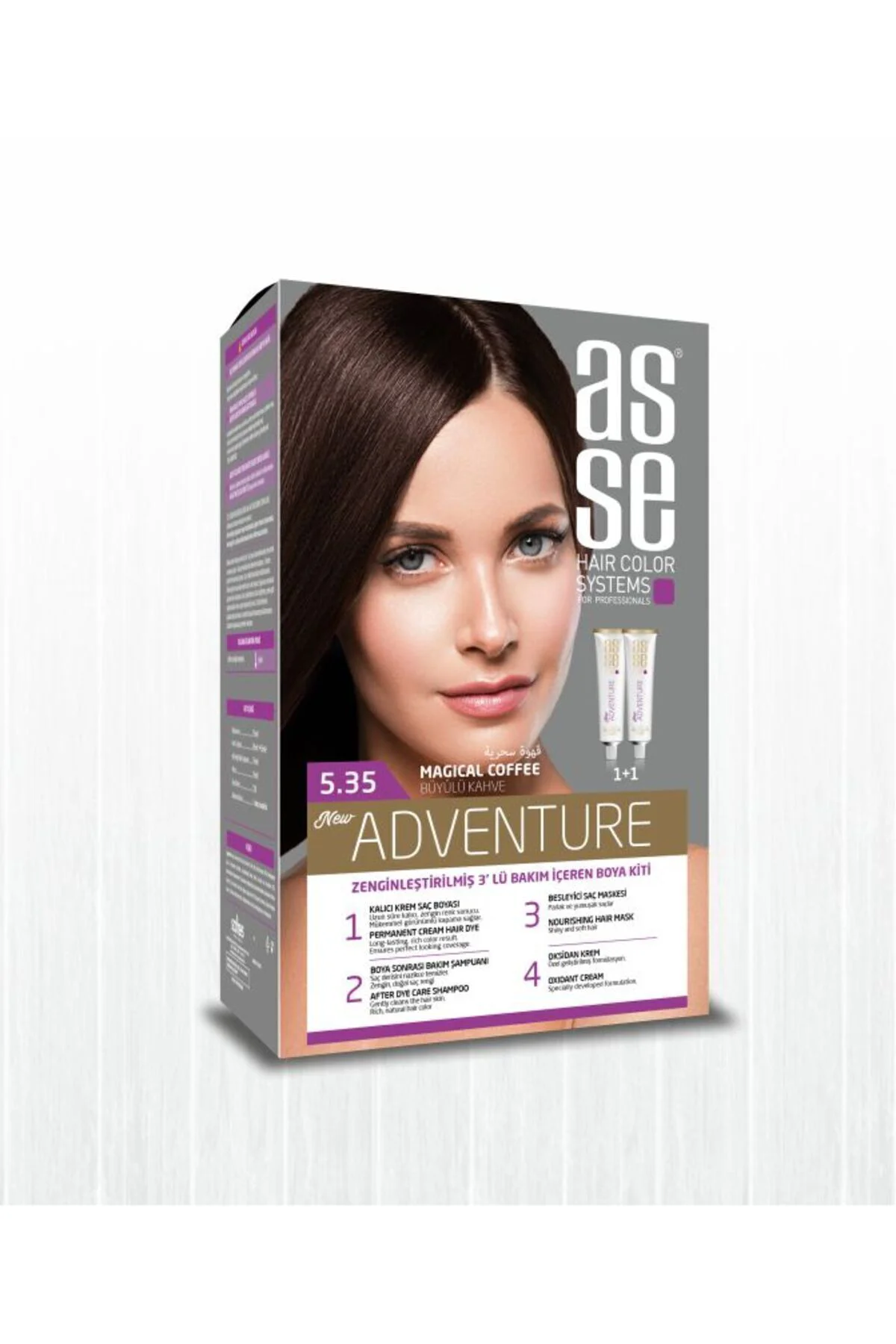 ASSEAdventure Set Saç Boyası No:5.35 Büyülü Kahve