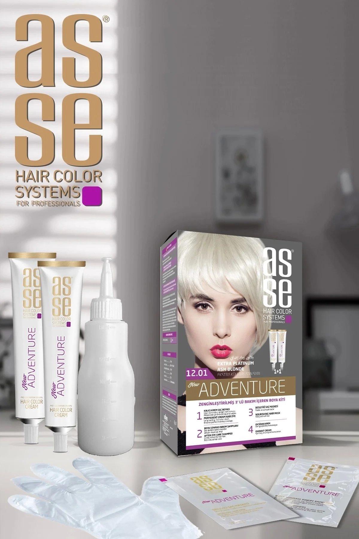 ASSEAdventure Set Saç Boyası No:12.1 Extra Küllü Platin