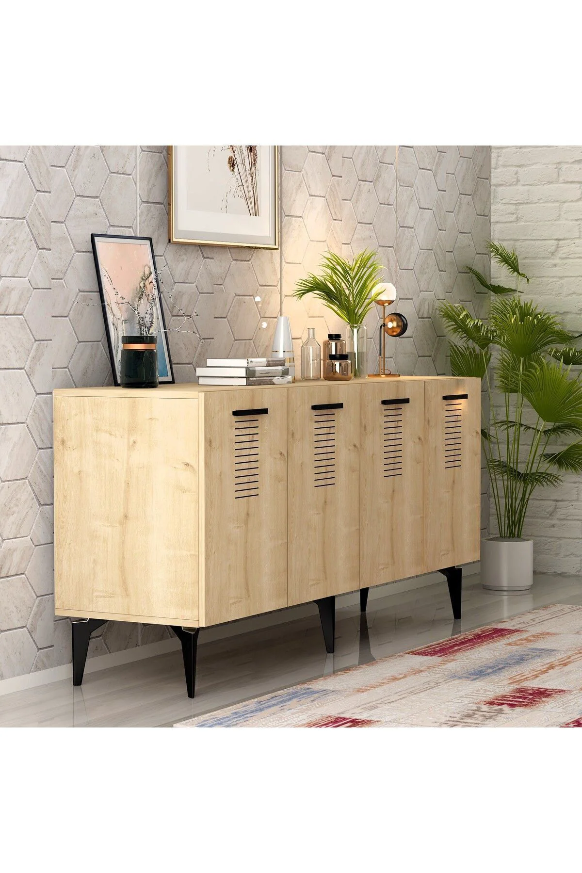 ASSİMO 4 KAPAKLI KONSOL SAFİRMEŞE-SAFİRMEŞE