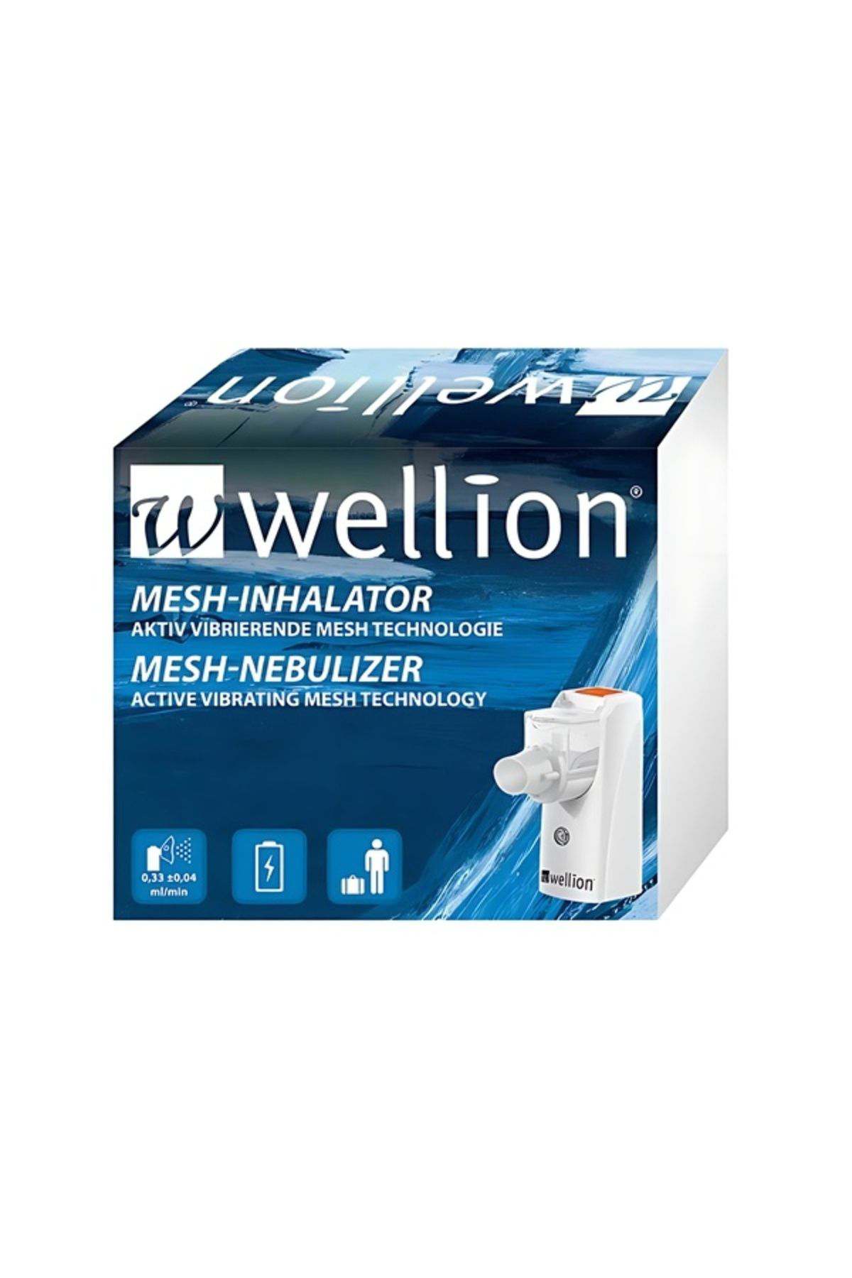 Wellion Astım Cihazı Taşınabilir Mesh Şarjlı Solunum Sessiz Evde Kullanım