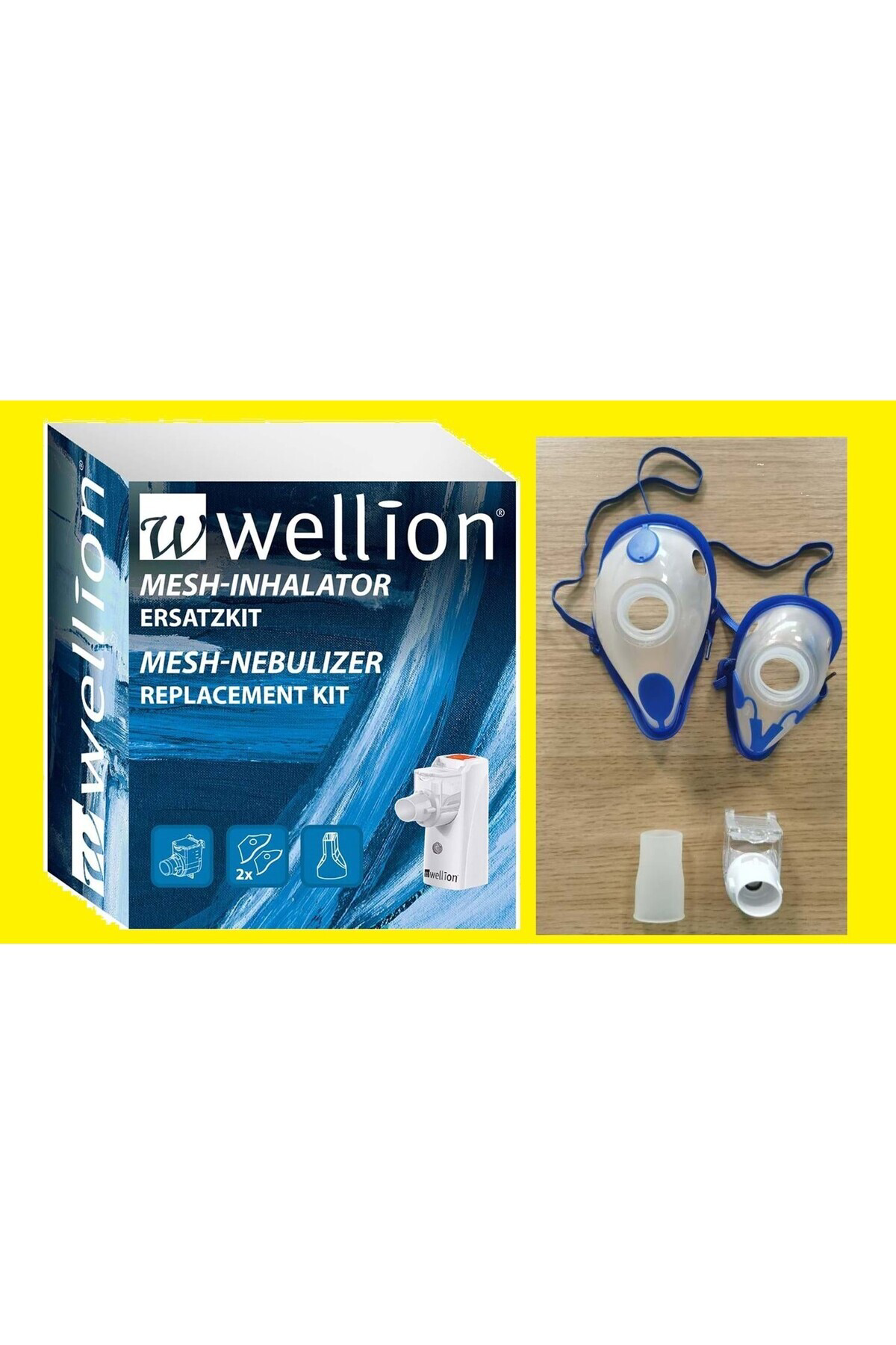 Wellion Astım Cihazı Taşınabilir Mesh Şarjlı Solunum Sessiz Evde Kullanım