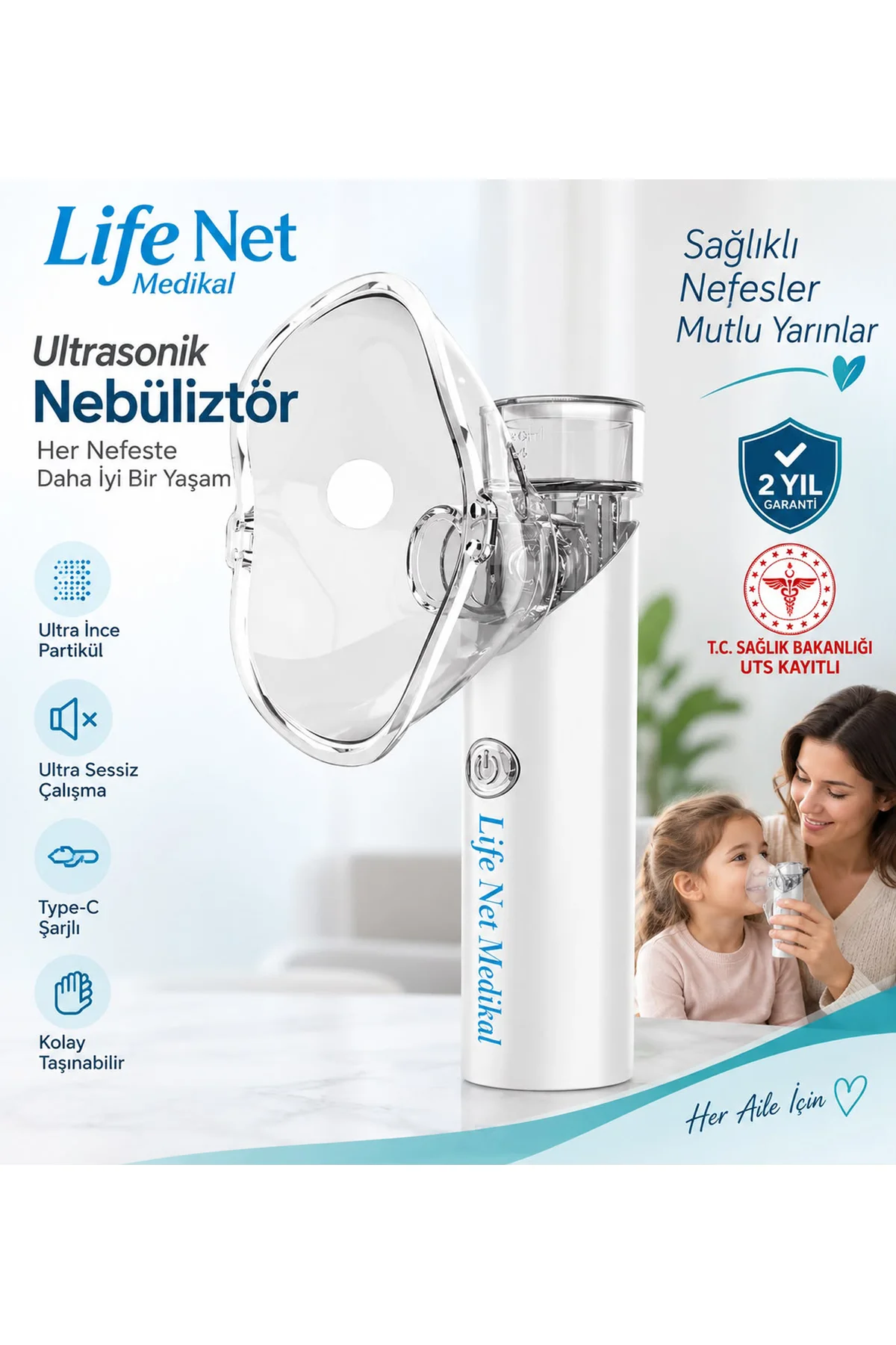 Astım Cihazı Taşınabilir Mesh Şarjlı Solunum Sessiz Evde Kullanım Akıllı Buhar Medikal Alet Tıbbi Astım Cihazı Taşınabilir Mesh Şarjlı Solunum Sessiz Evde Kullanım Akıllı Buhar Medikal Alet Tıbbi