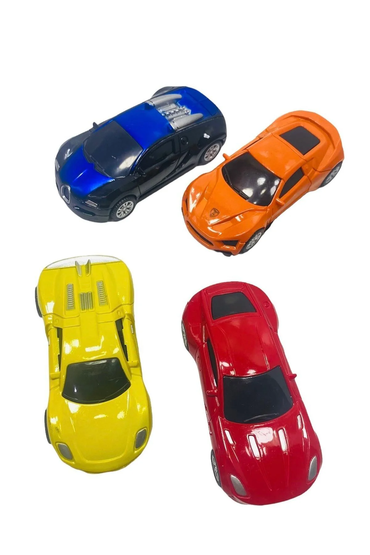 Aston Martin Bugatti Ferrari 4 Adet Mini Araba Modeli Çek Bırak P