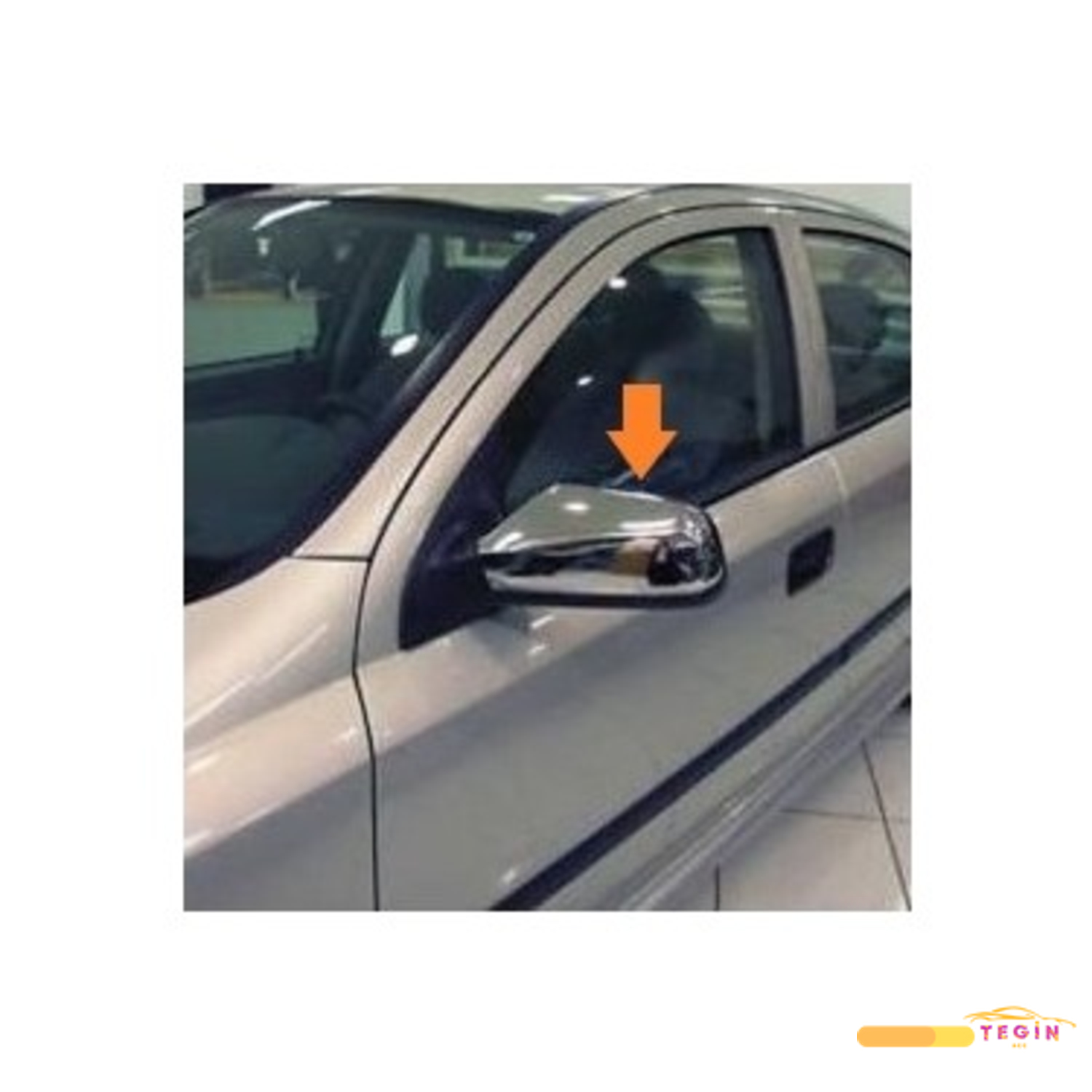 Astra G HB 3D 1998-2009 Ayna Kapağı 2 Parça Paslanmaz Çelik