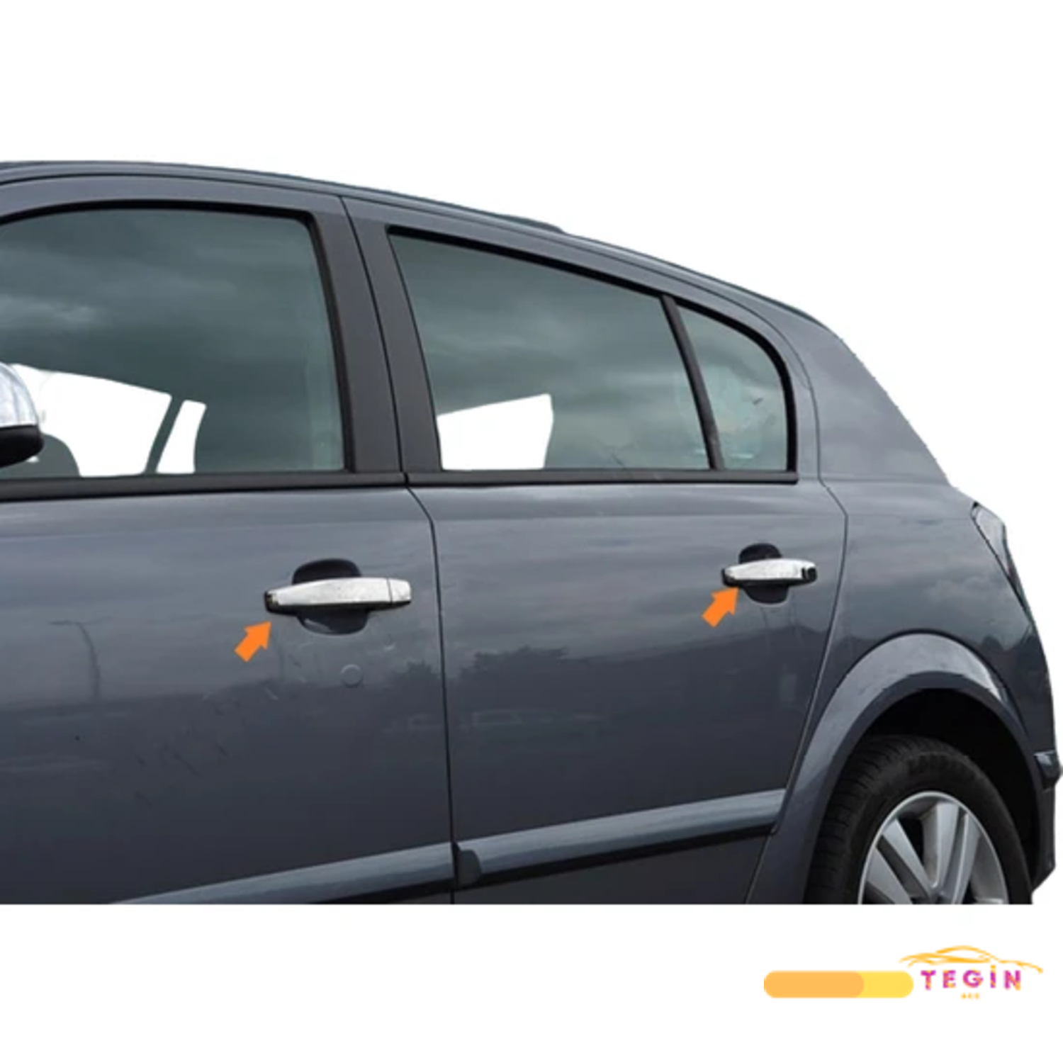 Astra H HB 5D/SD/SW 2004-2013 Kapı Kolu 4 Kapı Paslanmaz Çelik