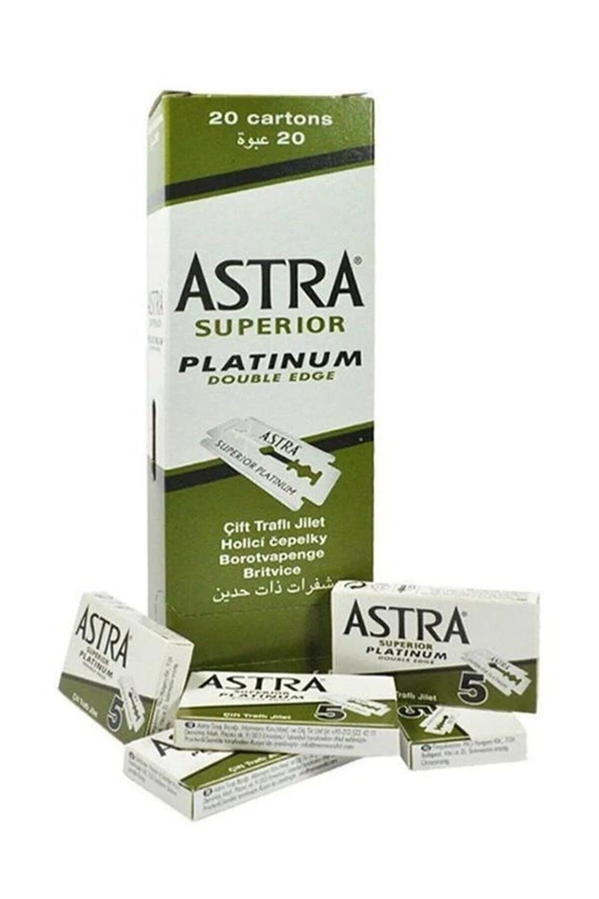 Astra Jilet Yeşil 1 Kutu İçinde 20 Küçük Paket Ve Her Pakette 5 Jilet Var - Toplam 100 Jilet Astra Jilet Yeşil 1 Kutu İçinde 20 Küçük Paket Ve Her Pakette 5 Jilet Var - Toplam 100 Jilet