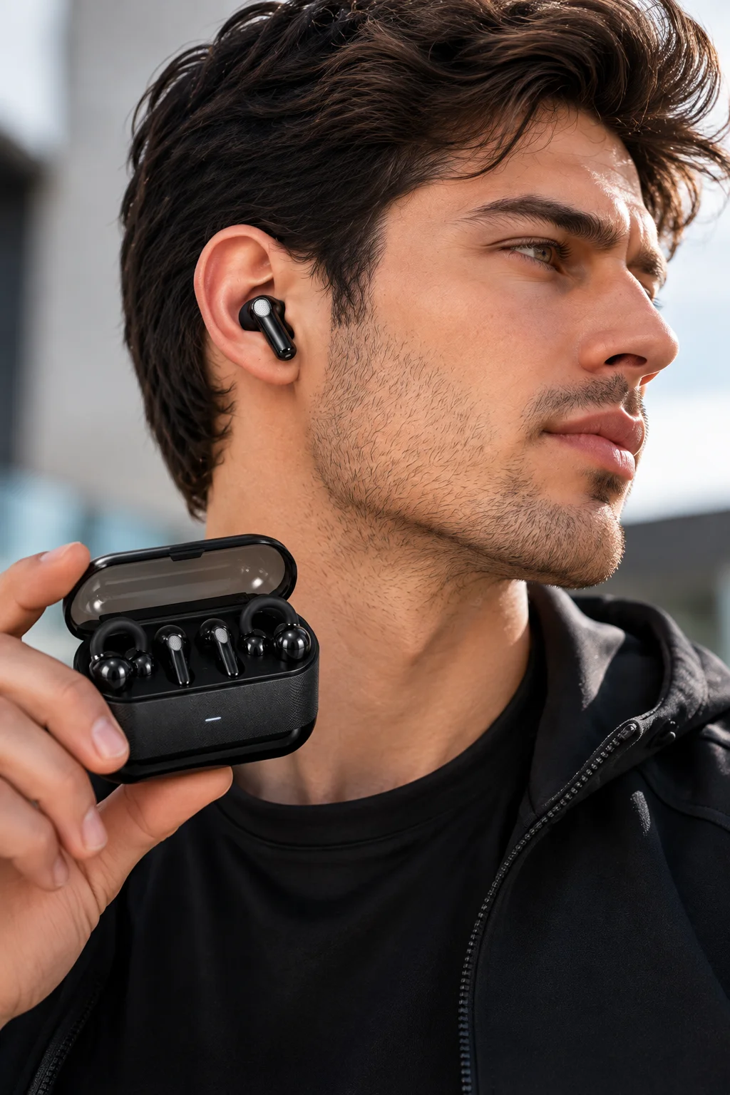 ASTRALTECH 4 Kulaklıklı Kablosuz Bluetooth Kulaklık Seti - Klipsli ve Kulak İçi, Dokunmatik Kontrol, Şarj Kutulu, Siyah ASTRALTECH 4 Kulaklıklı Kablosuz Bluetooth Kulaklık Seti - Klipsli ve Kulak İçi, Dokunmatik Kontrol, Şarj Kutulu, Siyah