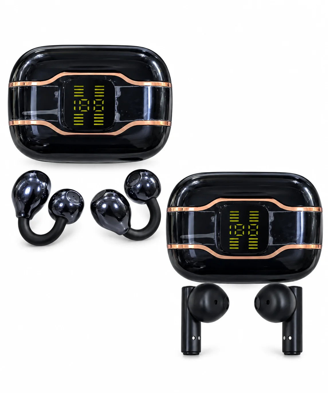 ASTRALTECH 4 Kulaklıklı Bluetooth Kulaklık Seti TWS ANC 6 Mikrofon Kablosuz Şarj Dijital Ekran
