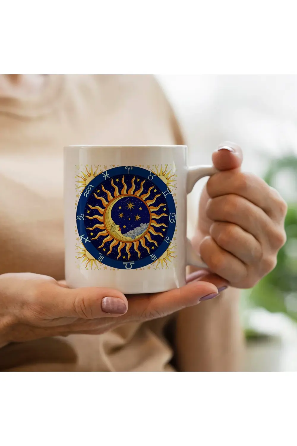 Astroloji burçlar baskılı kupa bardak